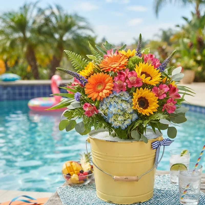 Pool Party Centerpiece Ideas