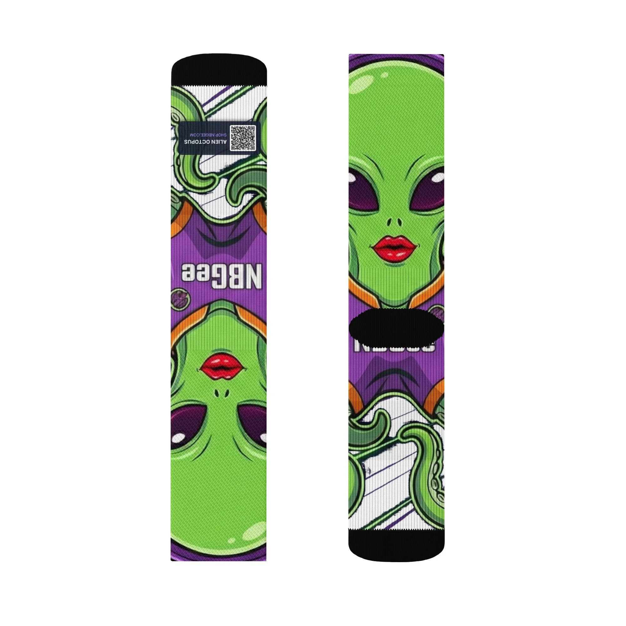 The Galactic Stowaway Premium Art Crew Socks by DJ NBGee