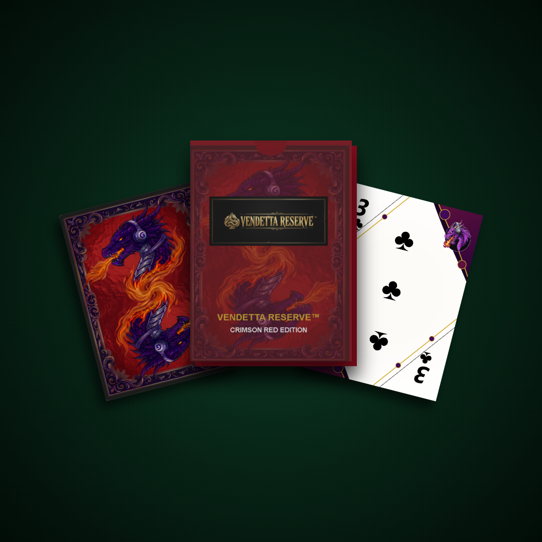 Vendetta Reserve™ Playing Cards - Crimson Red Edition