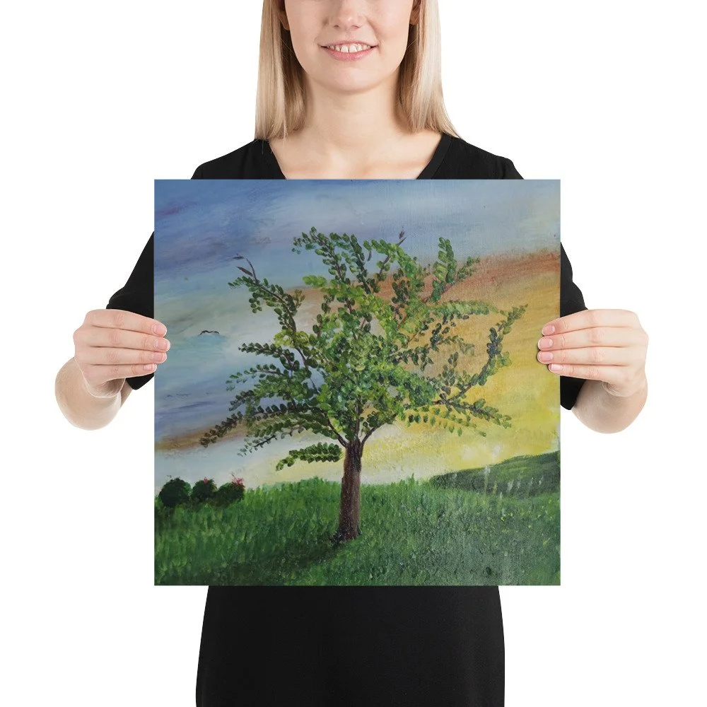 Juanita Buckles "My Happy Place" Art Print (16"x16")