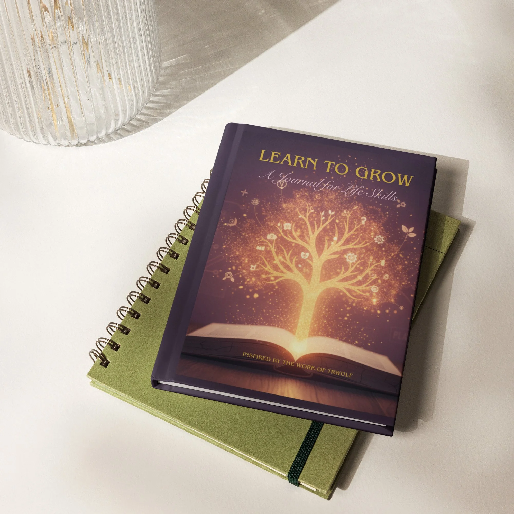 trWolf "Learn to Grow" Hardcover Journal (Learning Tree)