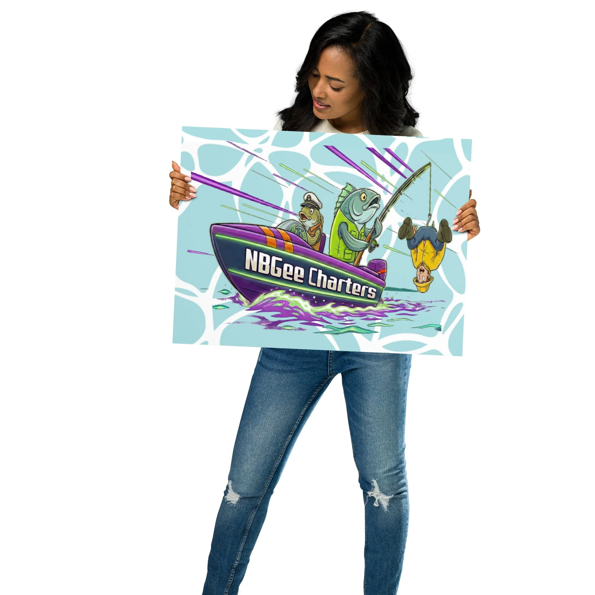 NBGee Charters: "The Big Catch" Poster (Matte)