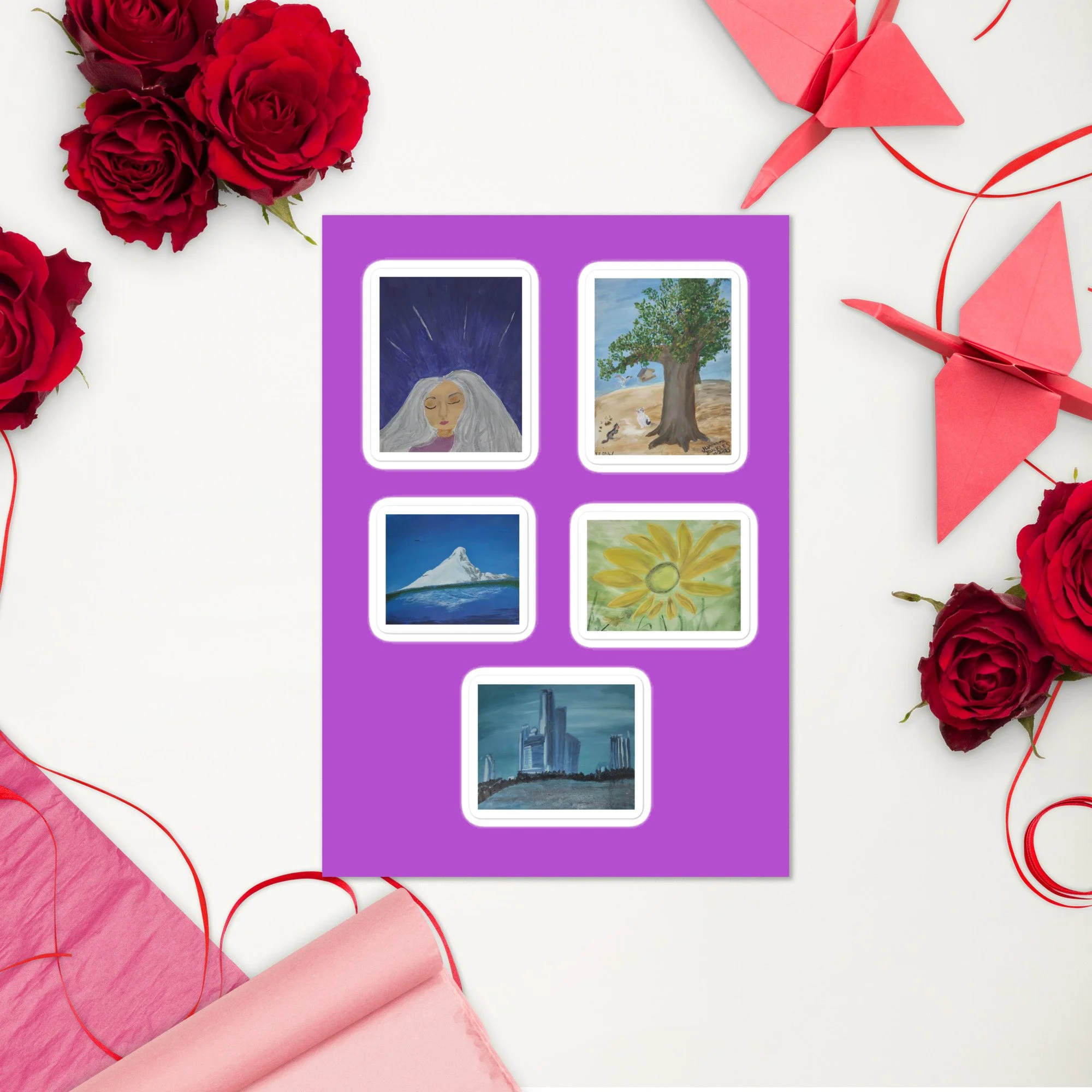 Juanita Buckles: "Abstract Energy" Sticker Sheet