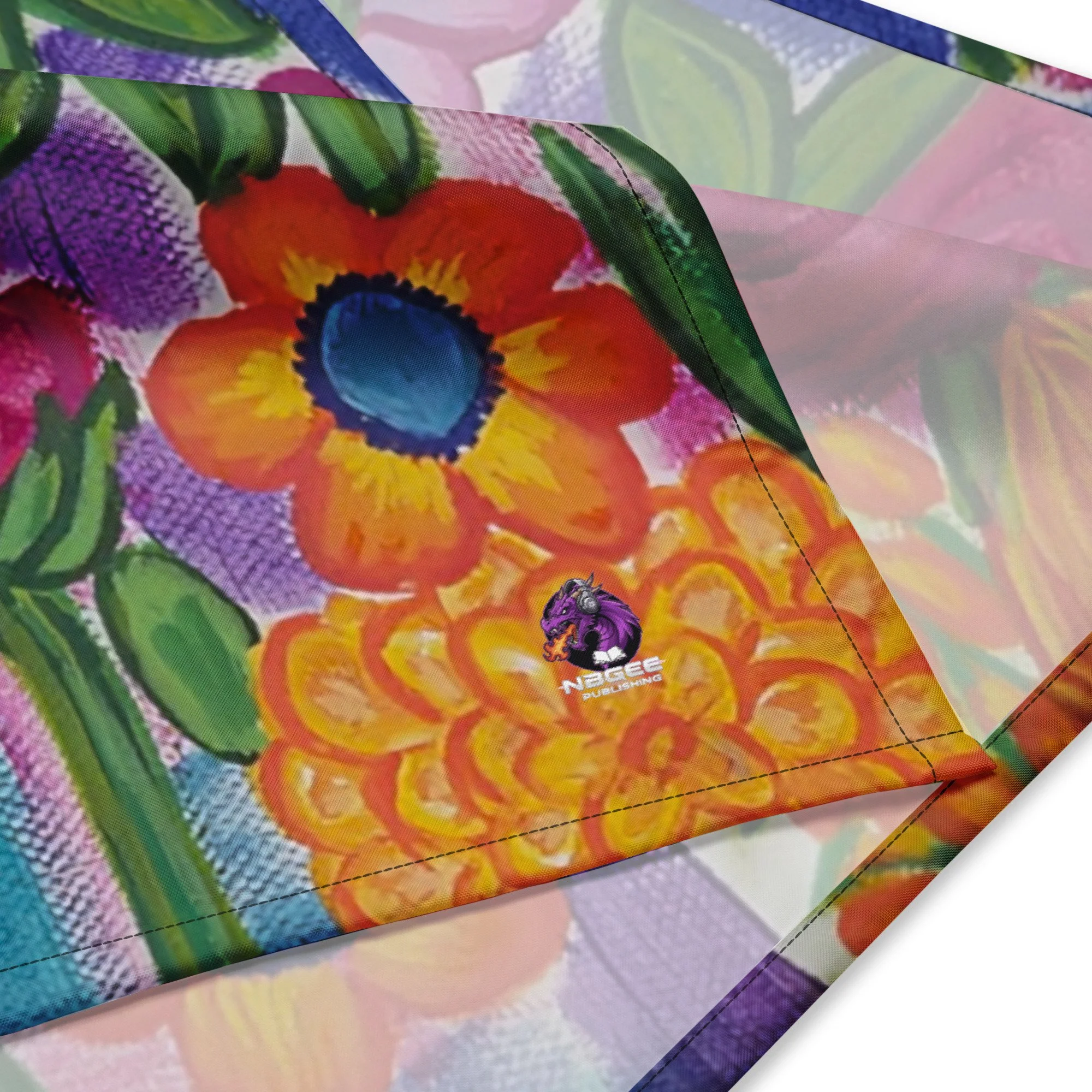 Kim Poff: "Vibrant Garden" Premium Art Bandana