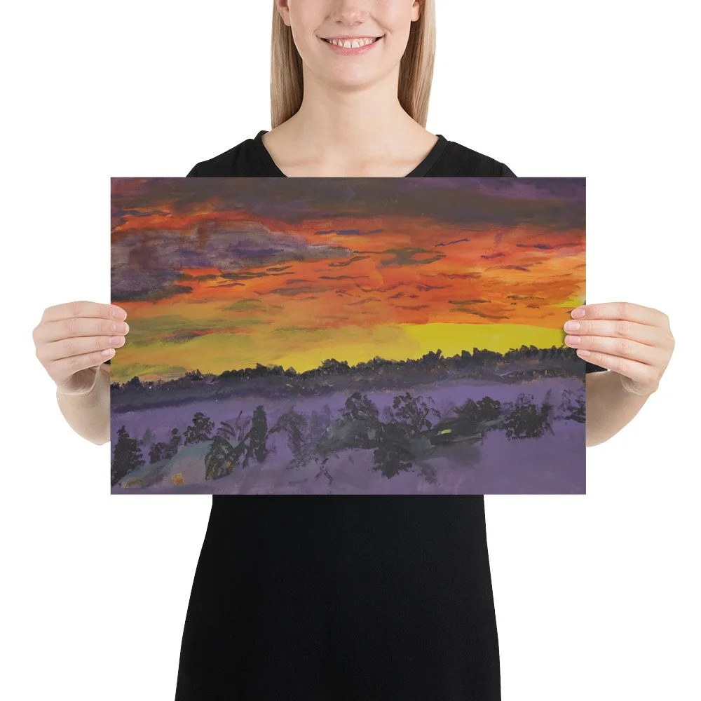 "Sky Fire" by Juanita Buckles - Premium Gallery Print