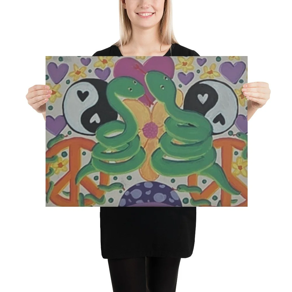 "Serpents of Peace" by Kim Poff - Premium Gallery Print