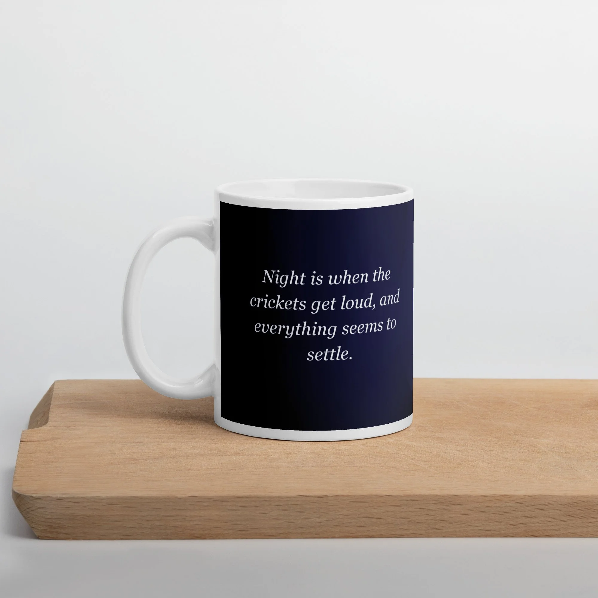 "Night" by Carrie Taylor - Poetry Mug