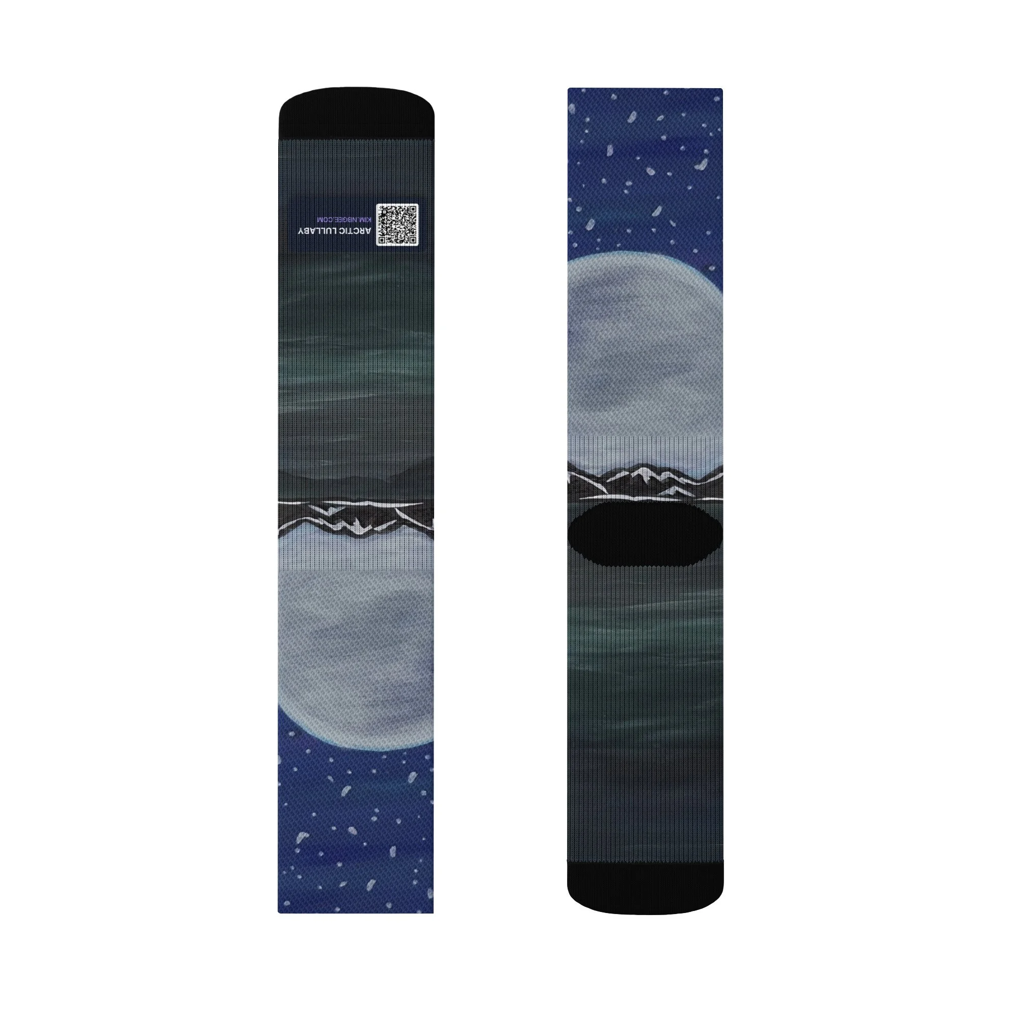 Arctic Lullaby Premium Art Crew Socks by Kim Poff