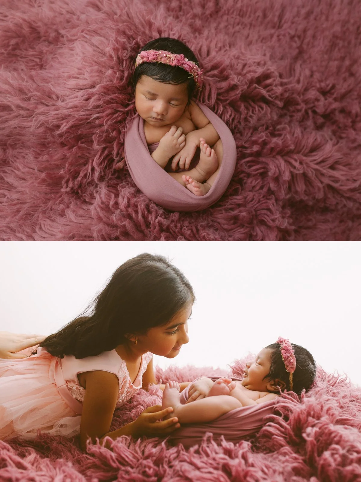 Newborn baby girl photo theme 17
