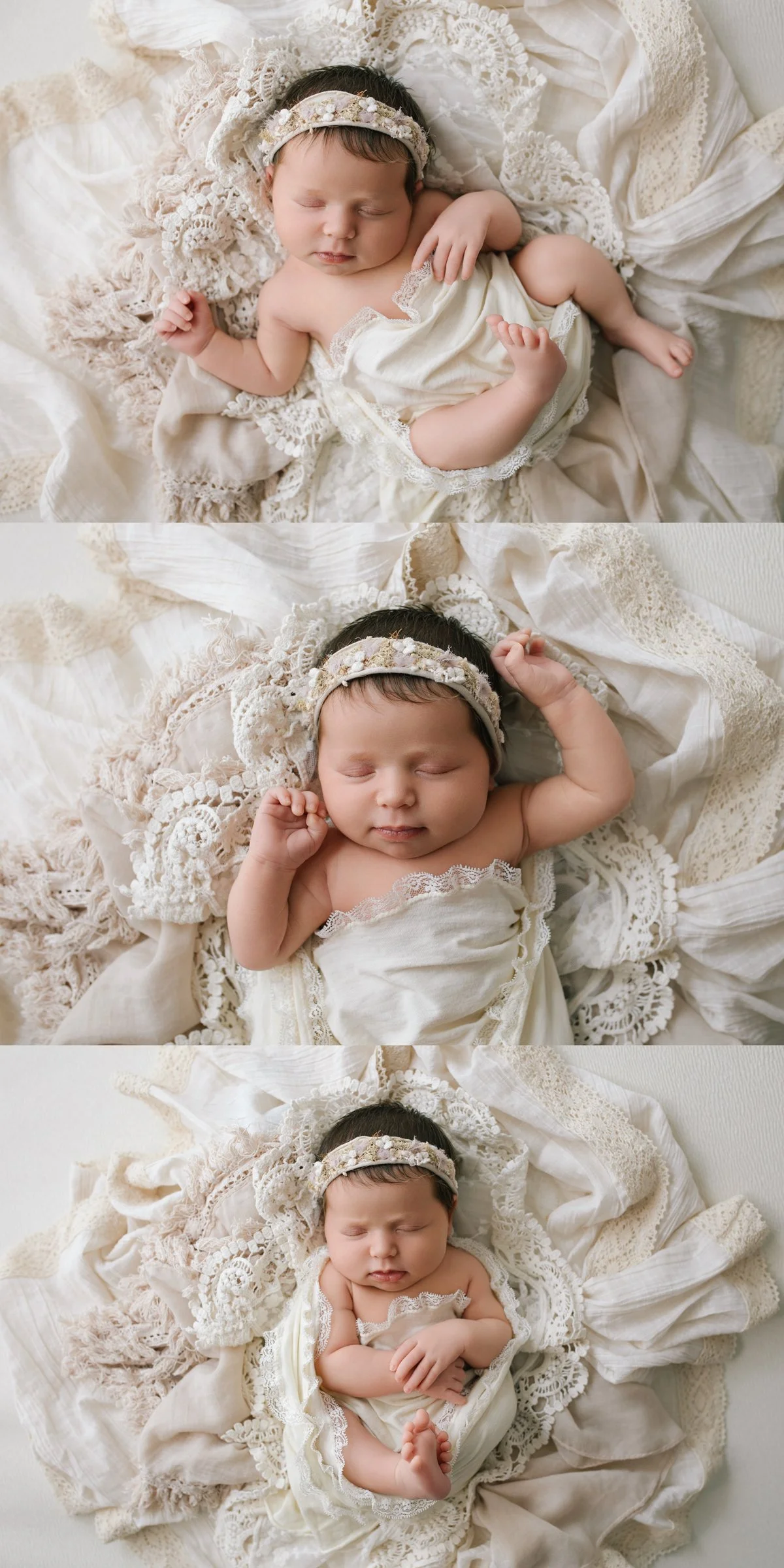 Newborn baby girl photo theme 3