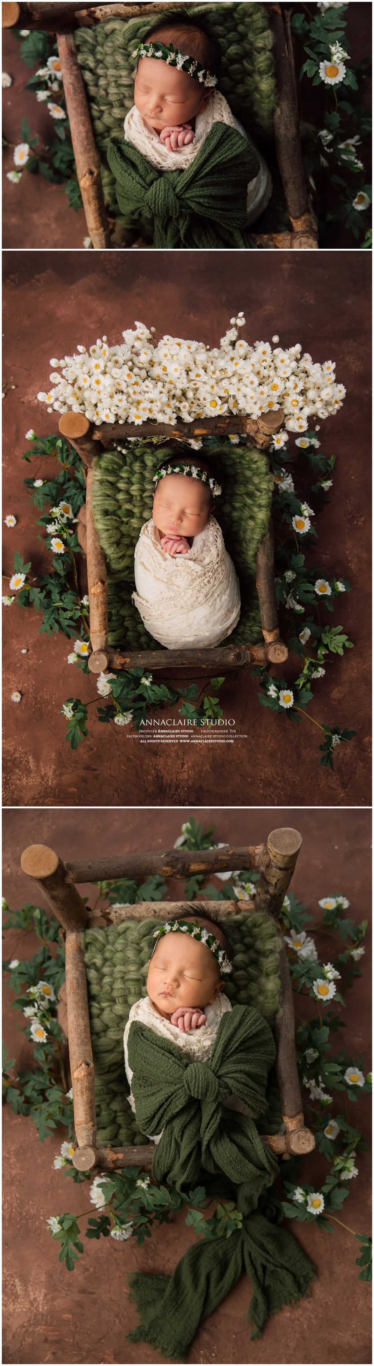 Newborn baby girl photo theme 23