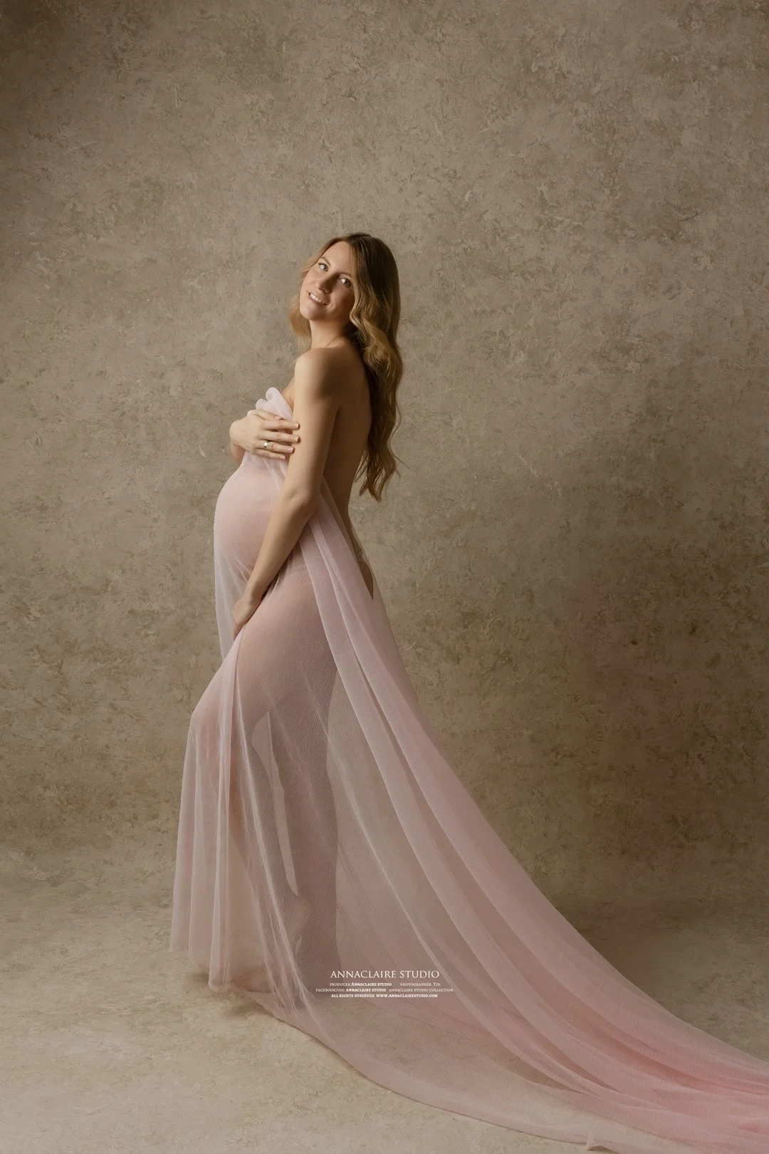 Maternity Photo Silk Fabric 10
