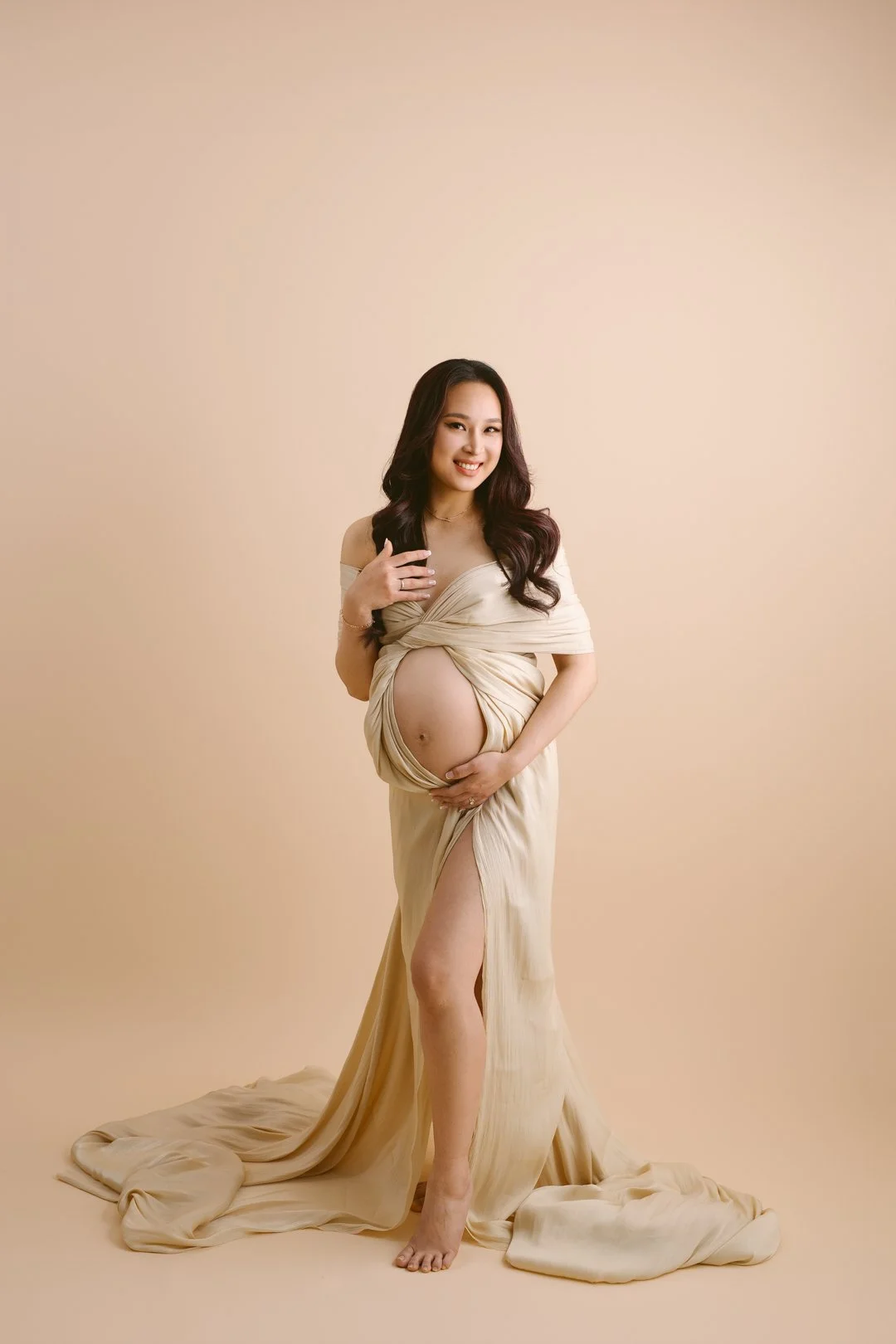 Maternity Photo Silk Fabric 4