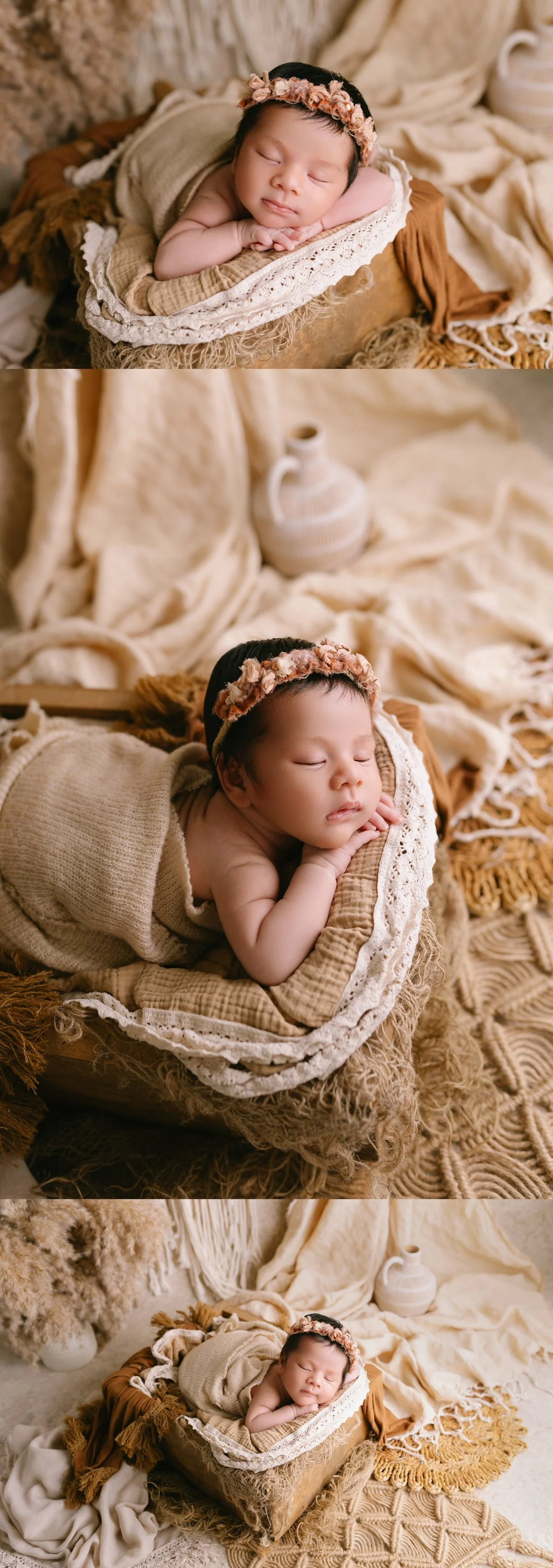 Newborn baby girl photo theme 4