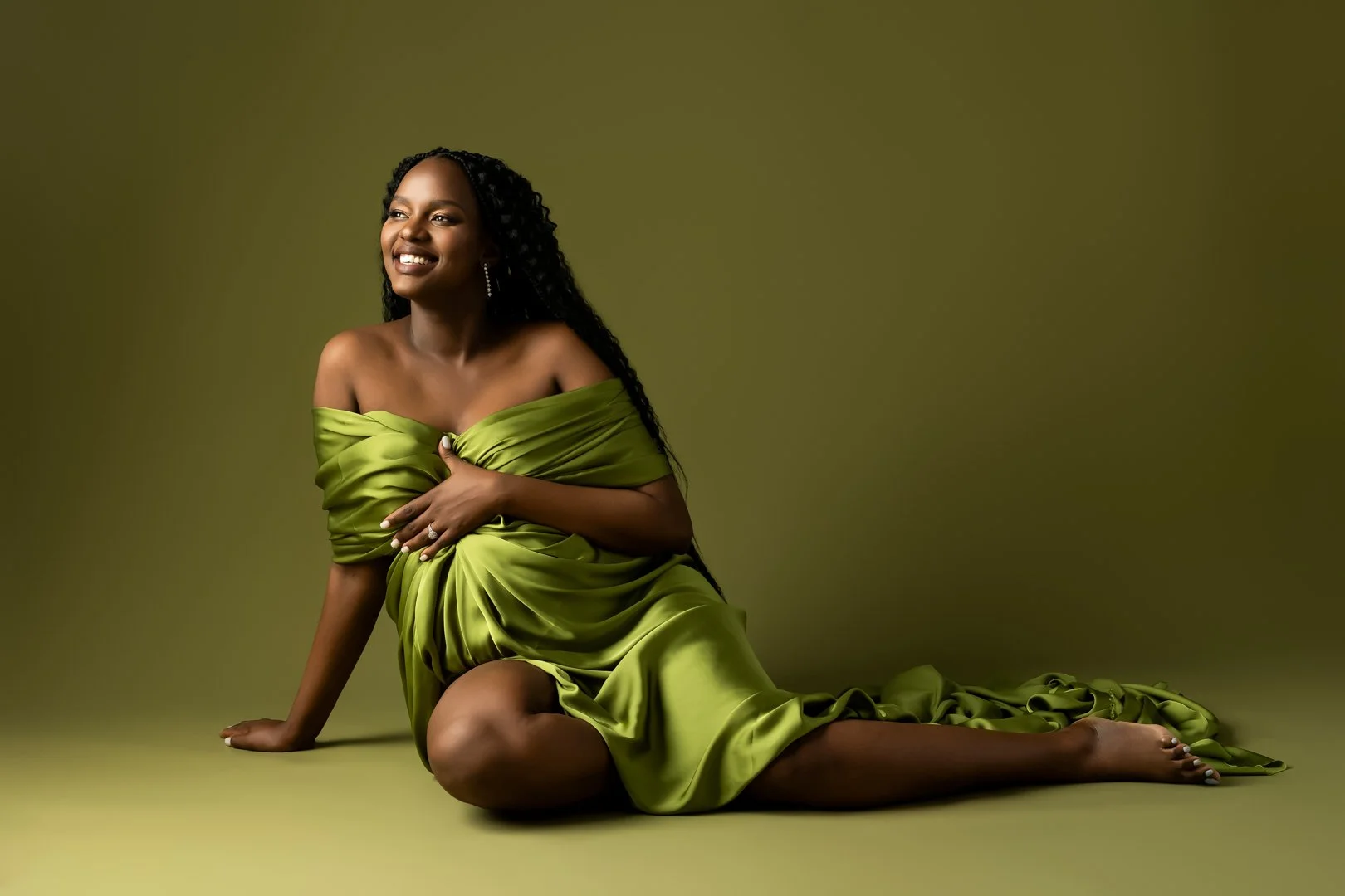 Maternity Photo Silk Fabric 12