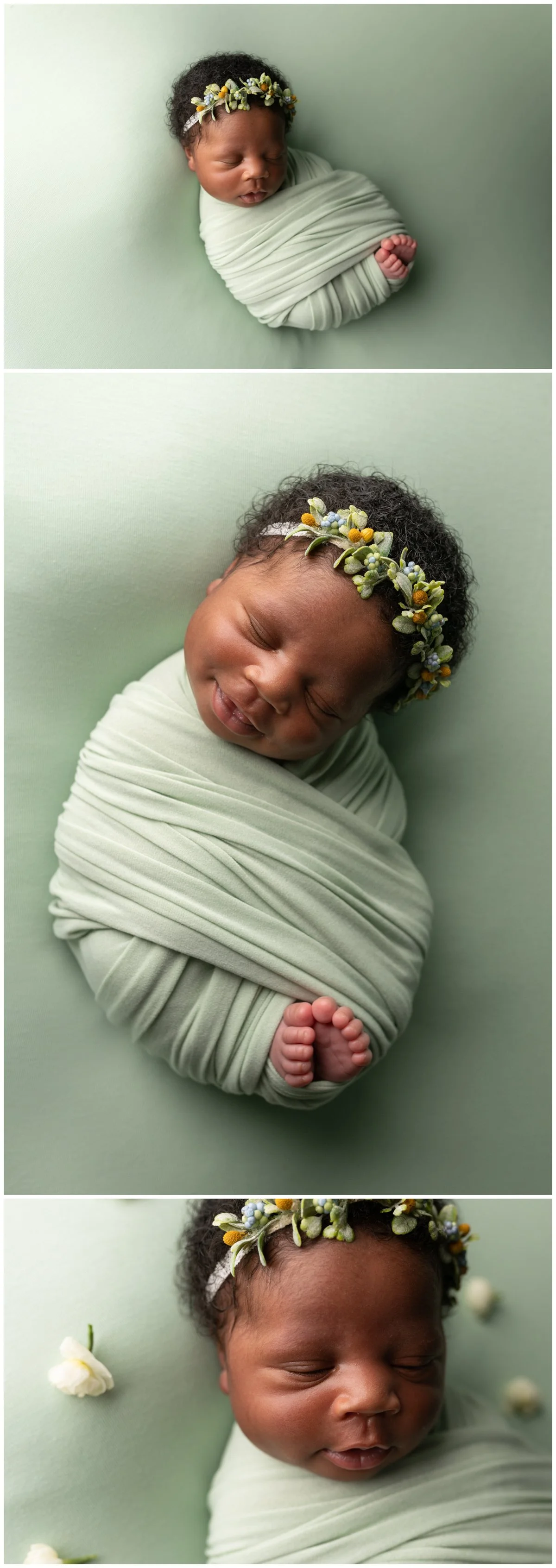 Newborn baby girl photo theme 21