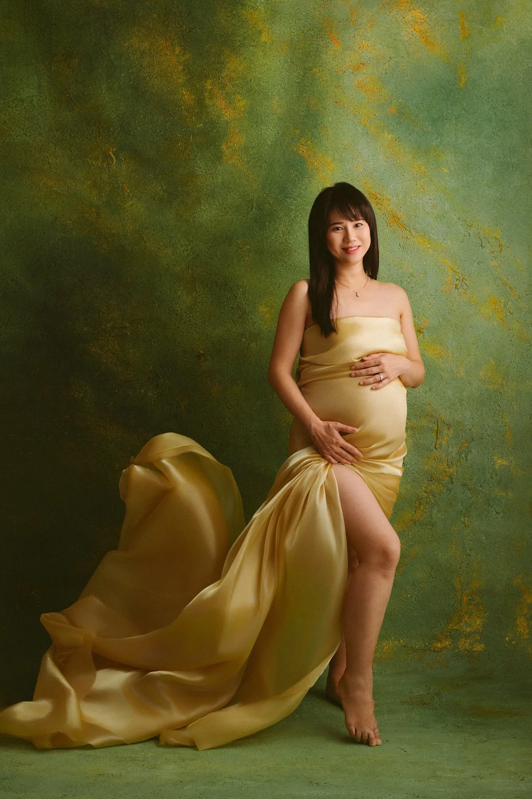 Maternity Photo Silk Fabric 3