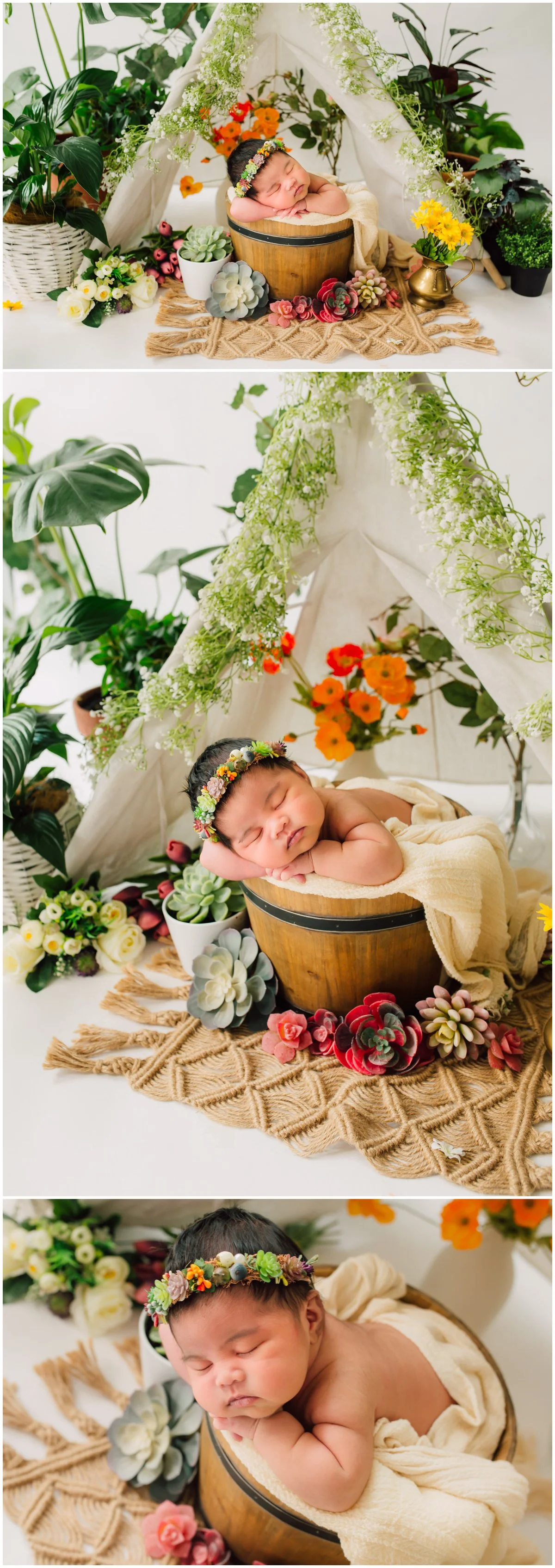 Newborn baby girl photo theme 22