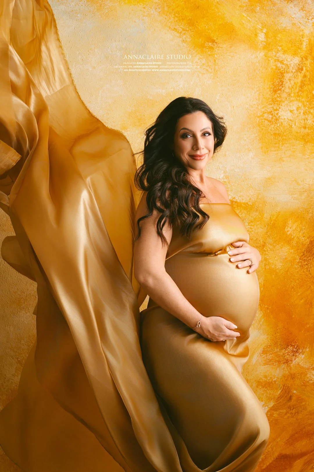 Maternity Photo Silk Fabric 2