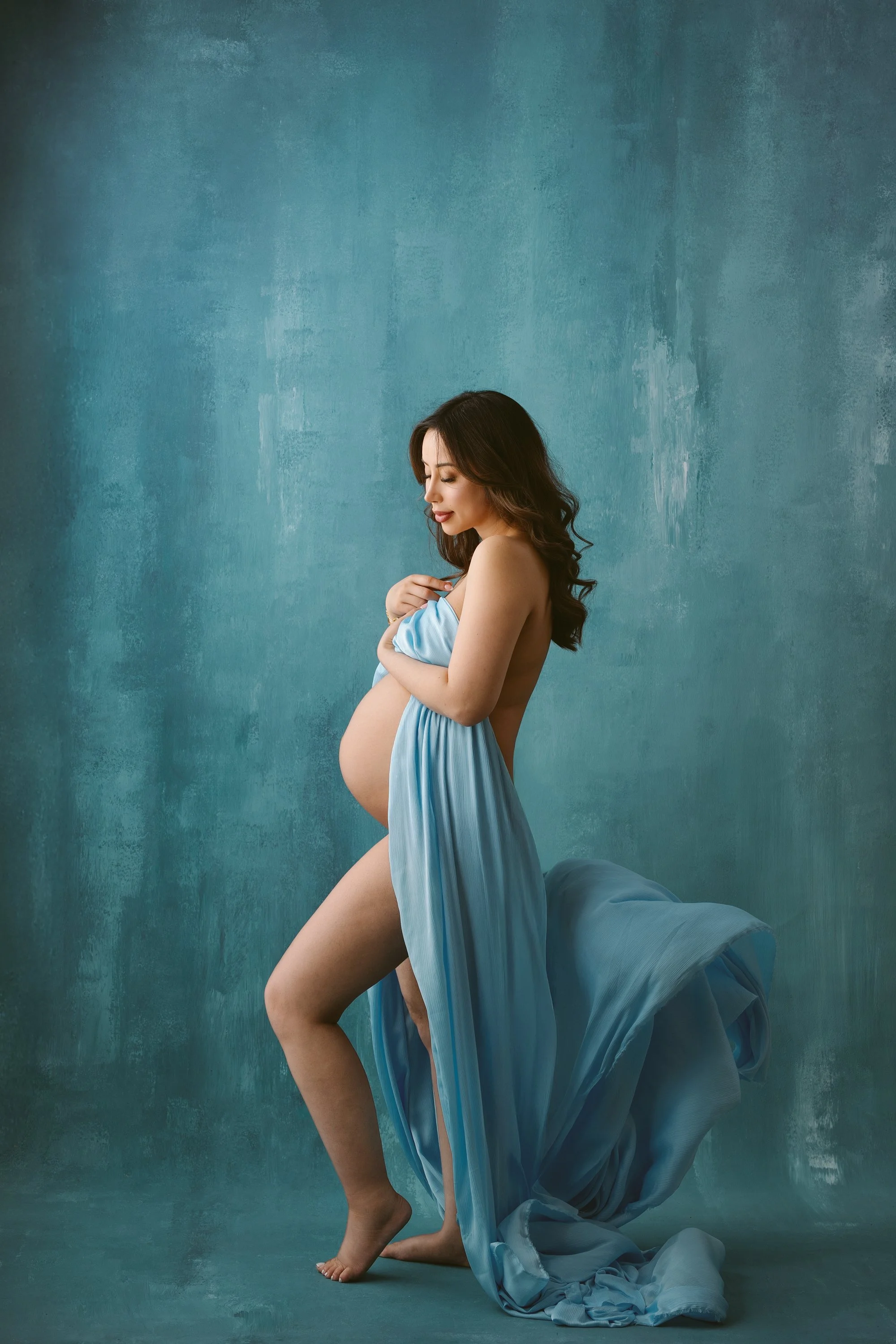 Maternity Photo Silk Fabric 18