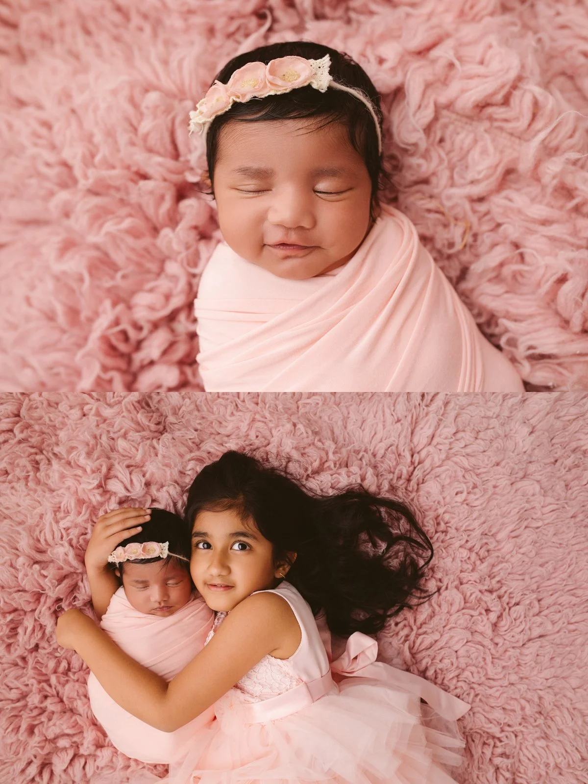 Newborn baby girl photo theme 12