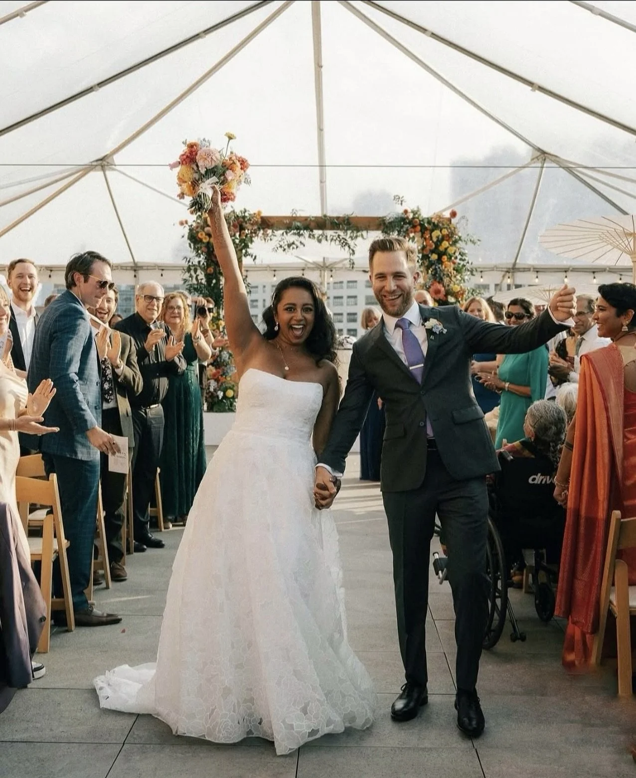 Just married and over the moon! 💐💍

Celebrating love, laughter, and happily-ever-after surrounded by family and friends. From the floral arch to the glowing smiles, this wedding day was everything dreams are made of. ✨💕

#WeddingDayMagic
#BrideAnd