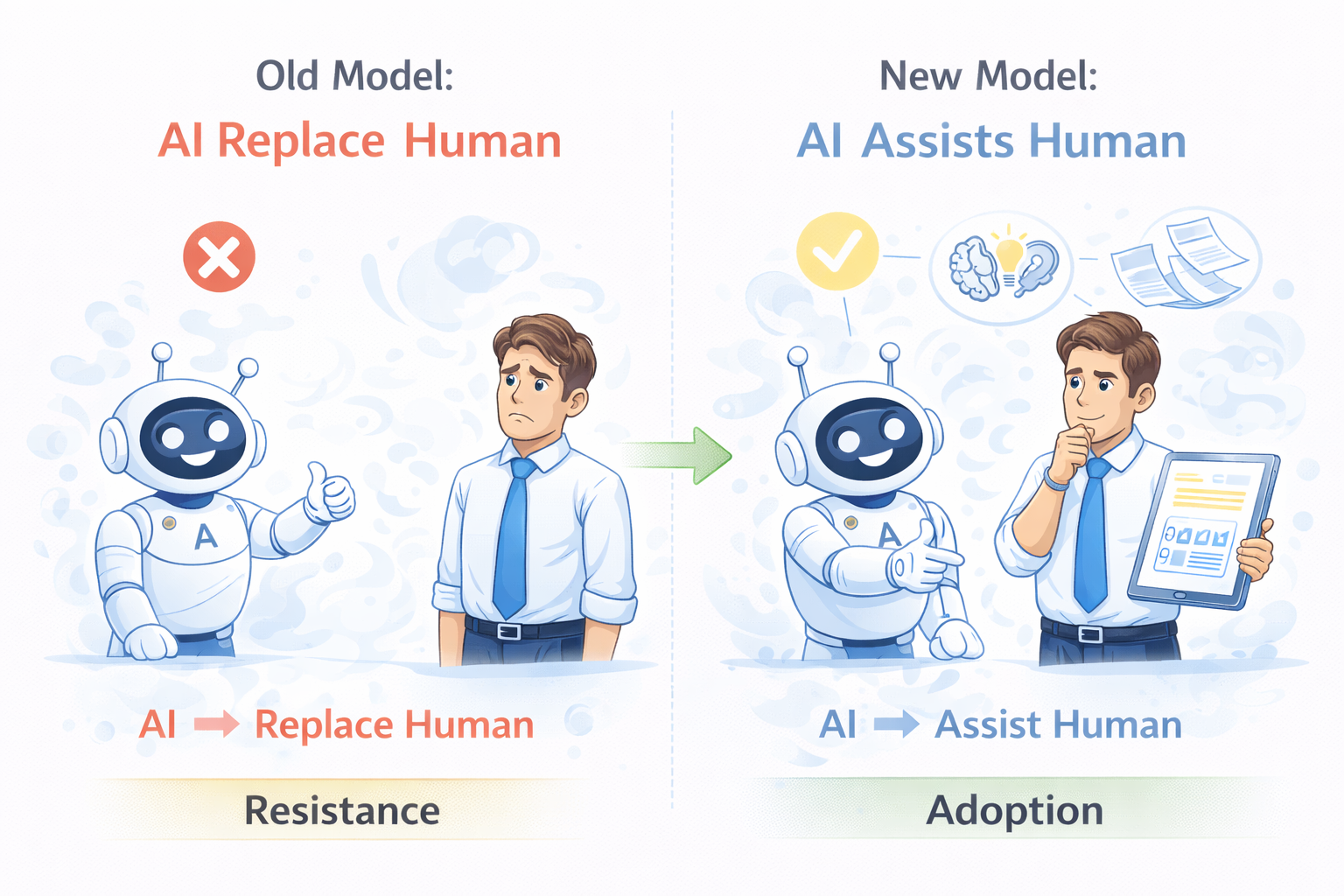 AI Should Assist, Not Replace (The Mindset Shift That Drives Adoption)