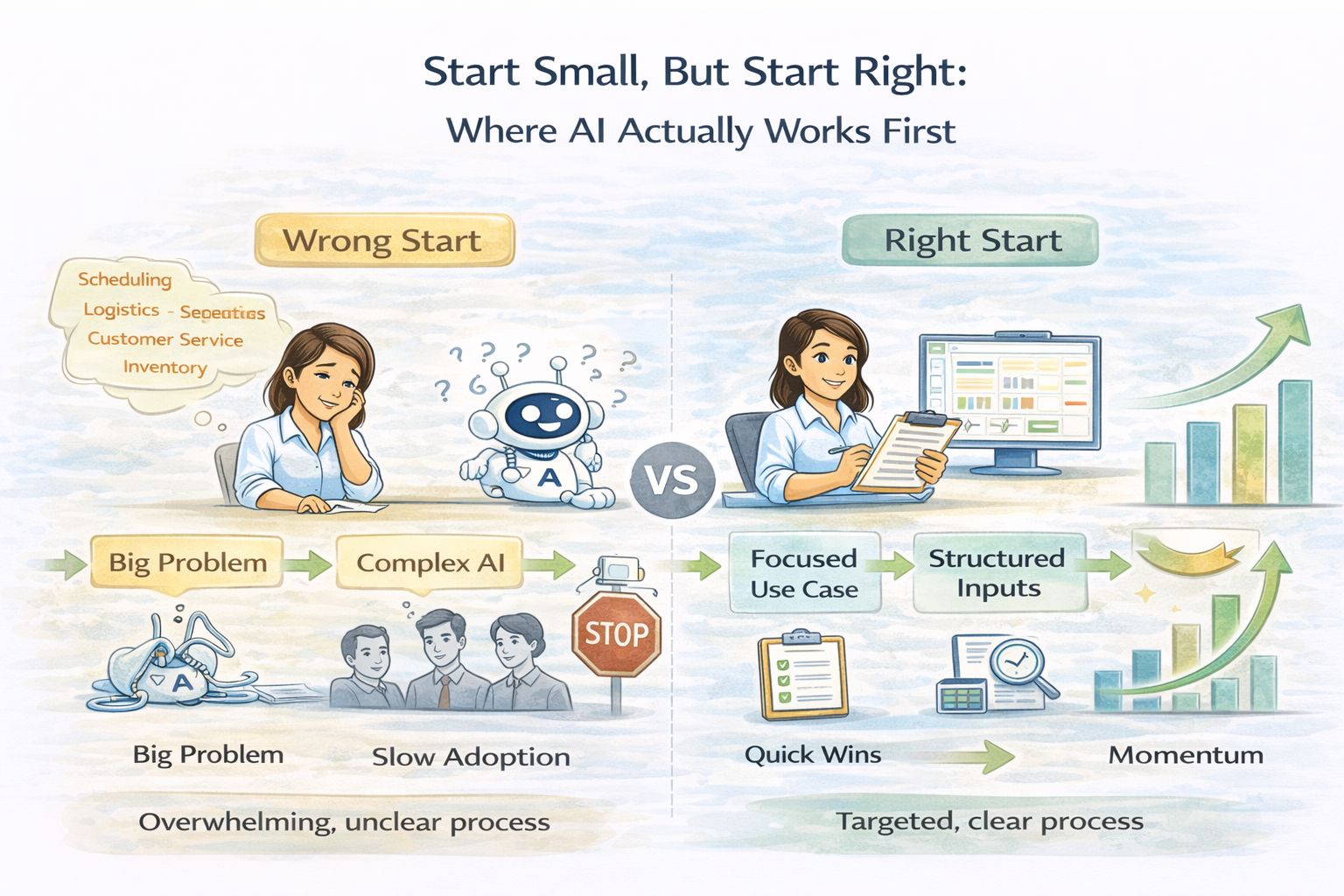Start Small, But Start Right (Where AI Actually Works First)