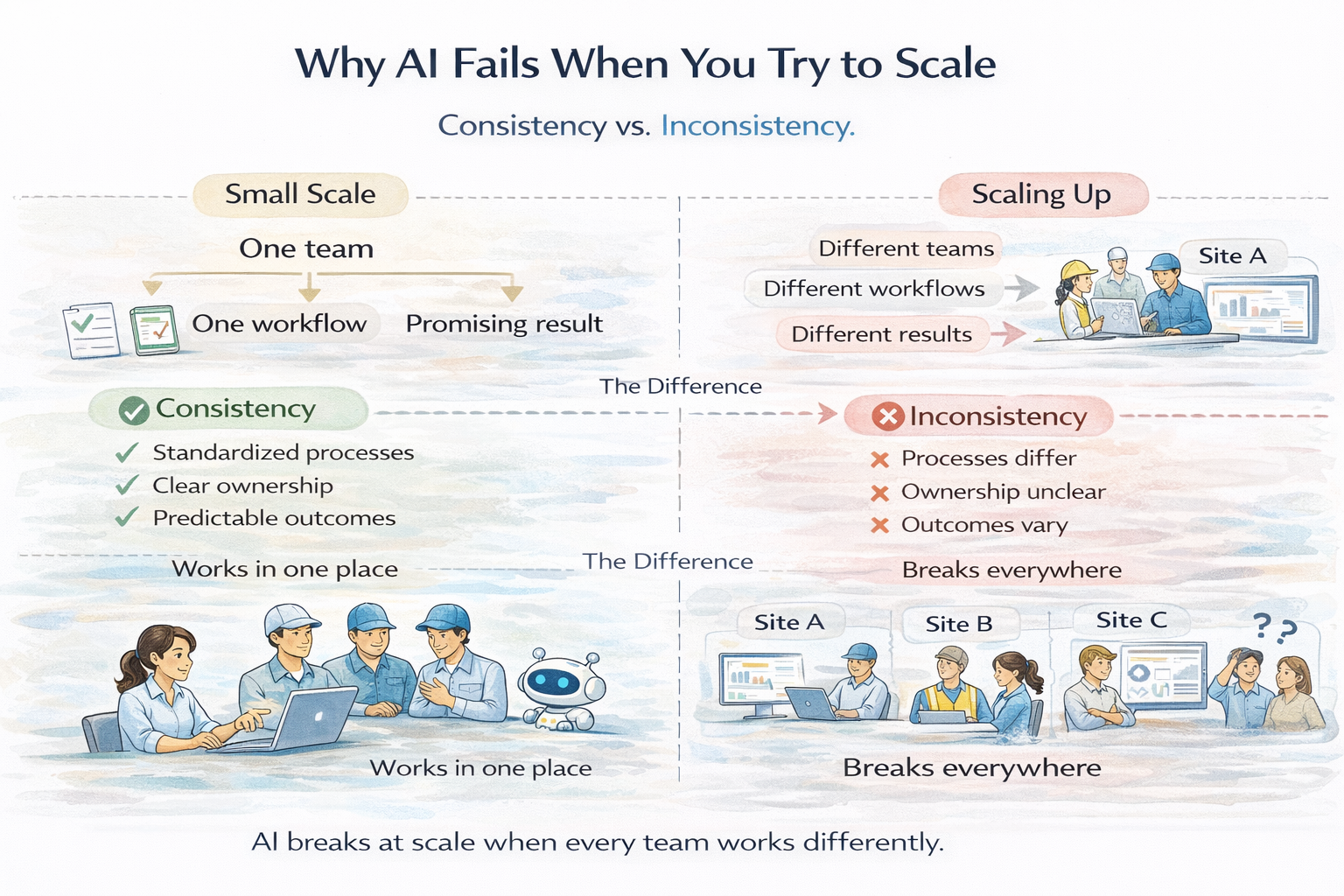 Why AI Fails When You Try to Scale