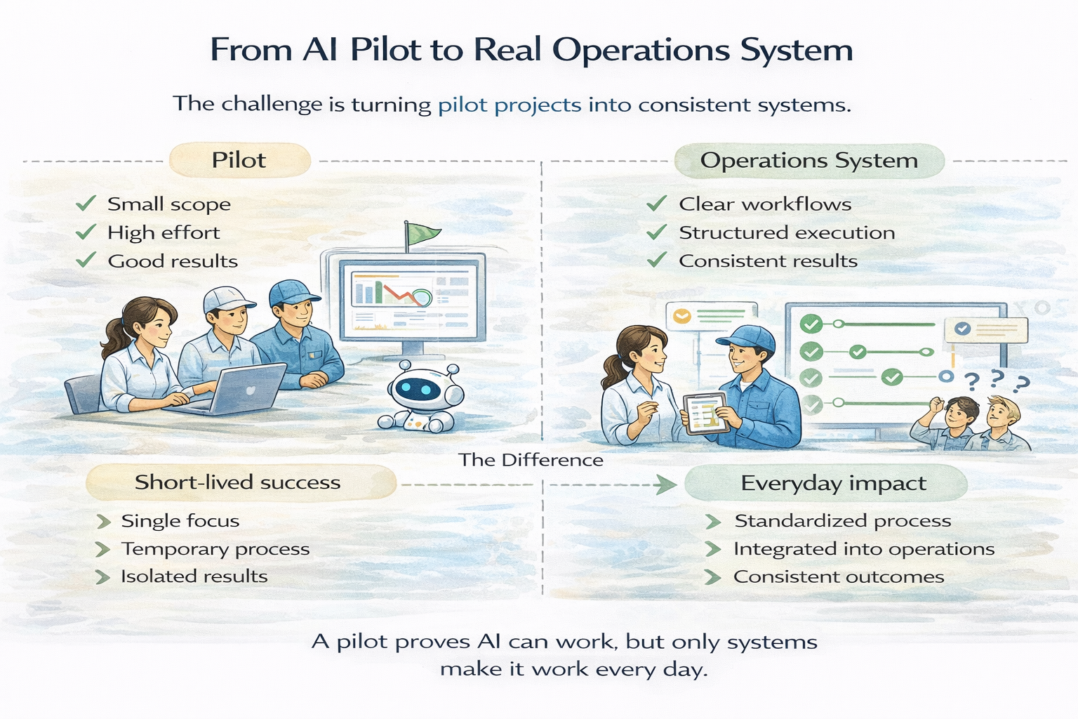 From AI Pilot to Real Operations System