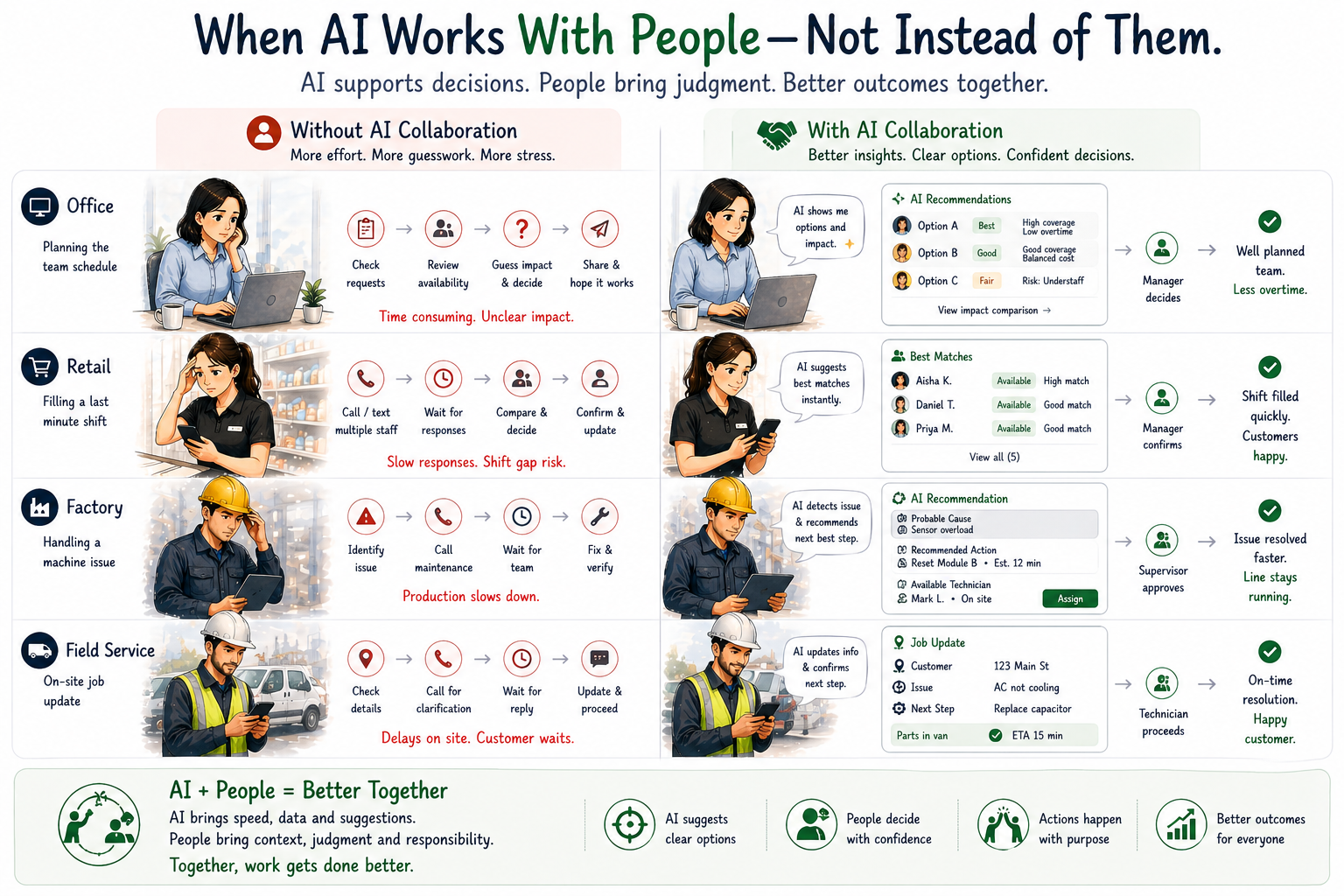 When AI Works With People — Not Instead of Them