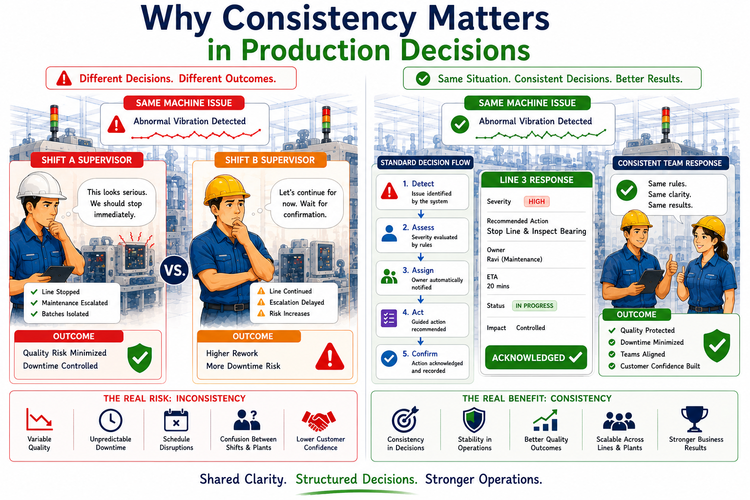 Why Consistency Matters in Production Decisions