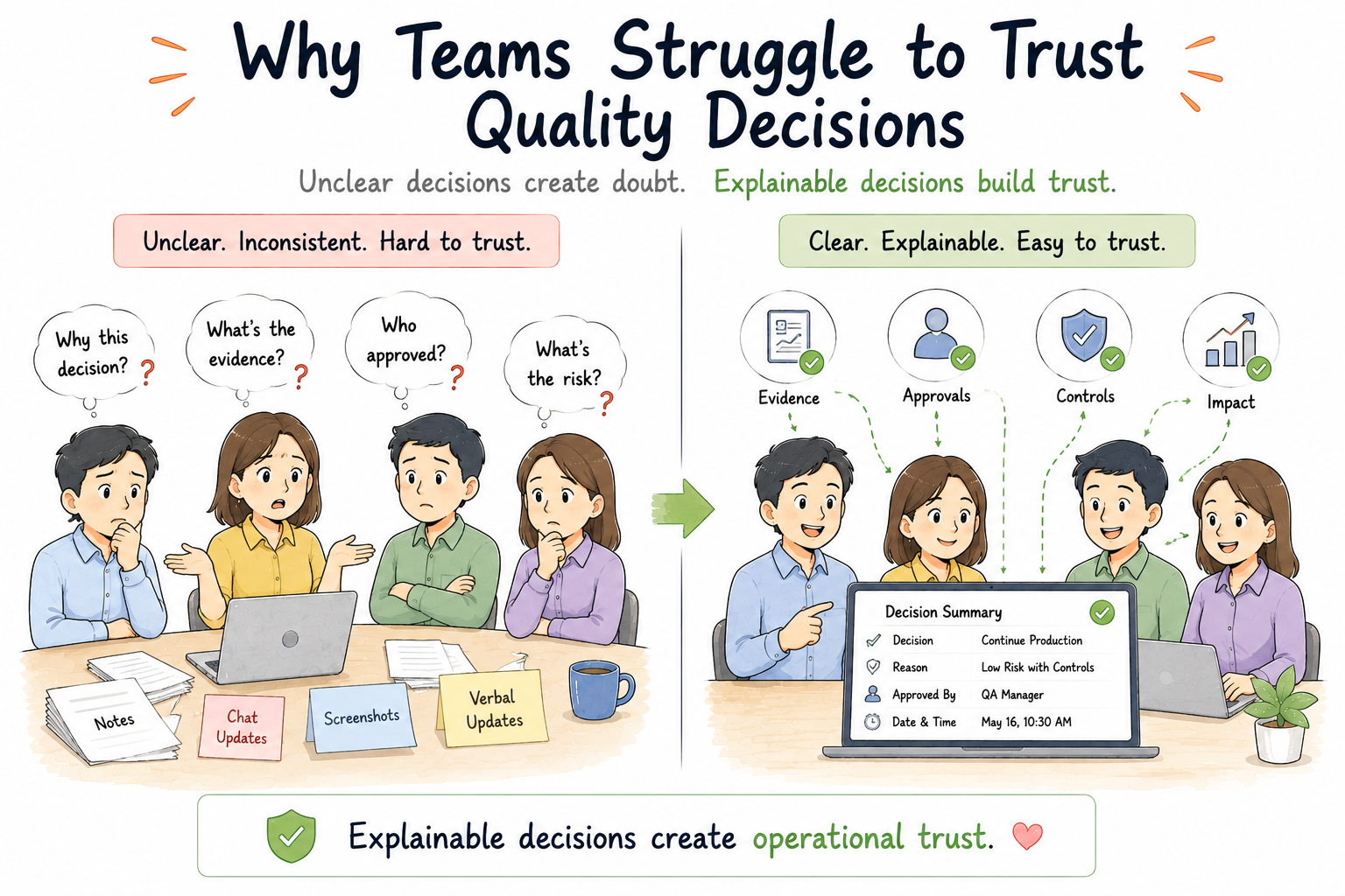 Why Teams Struggle to Trust Quality Decisions