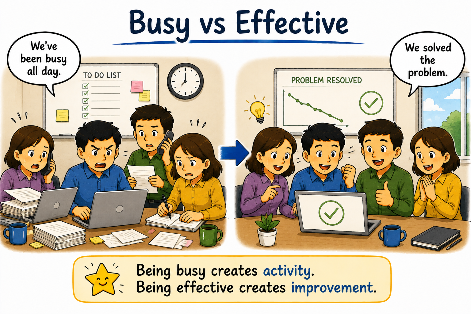 Why Being Busy Doesn't Always Mean Being Effective