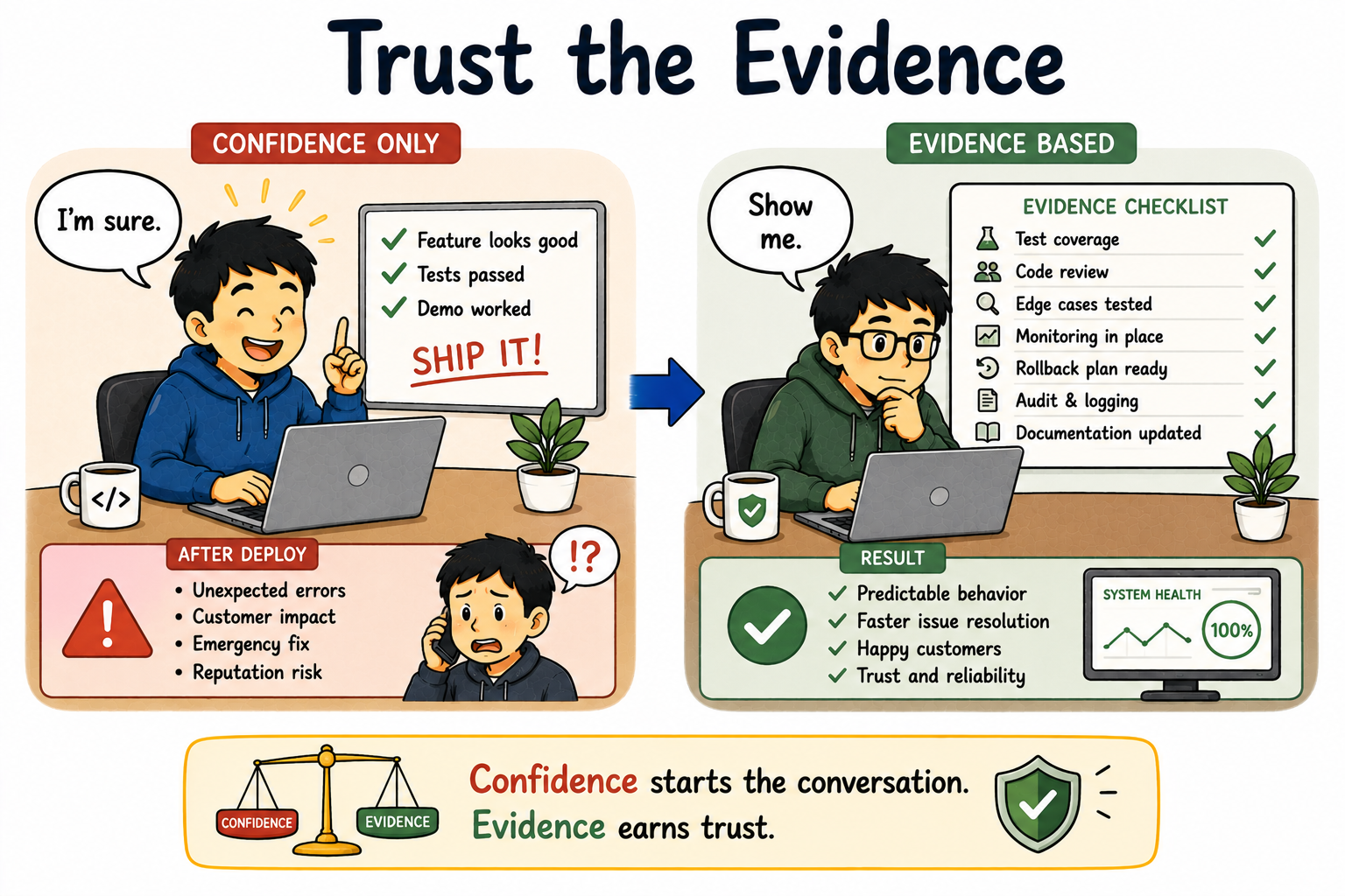 Why Production Needs Evidence, Not Confidence