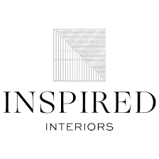 Logo for Inspired Interiors featuring a geometric pattern and the company name.