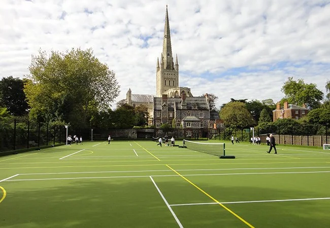 Needlepunch artificial carpet sports surface in Norwich by Agrostis