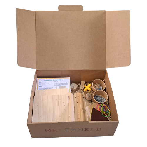 Journey into Woodwork: Monthly Woodworking lessons and parts for ages 5+