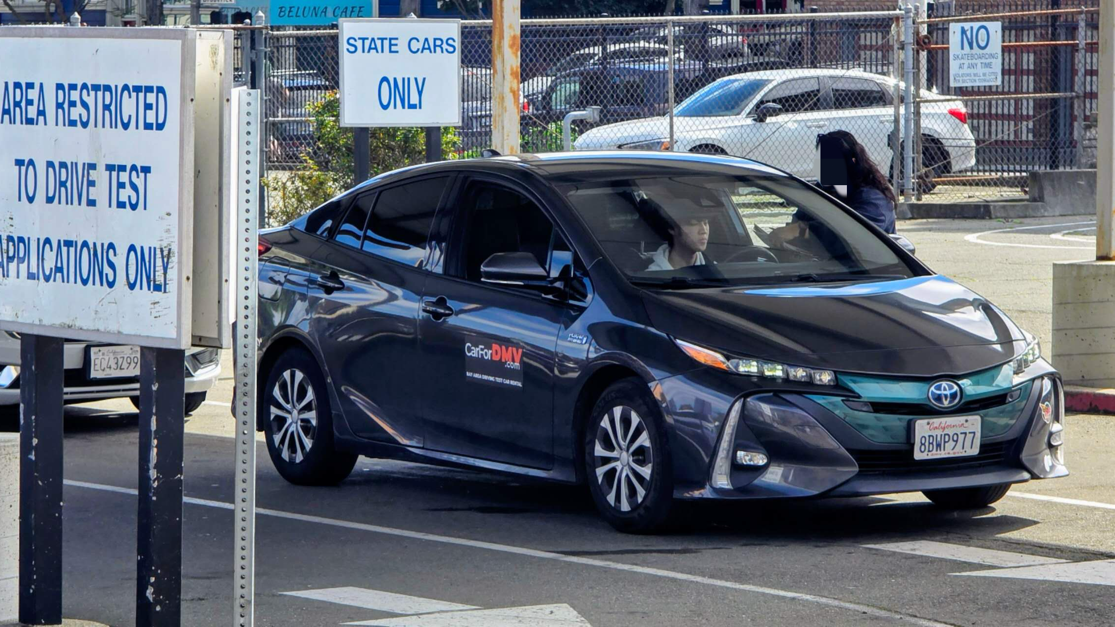 CarForDMV DMV test rental car at San Francisco DMV