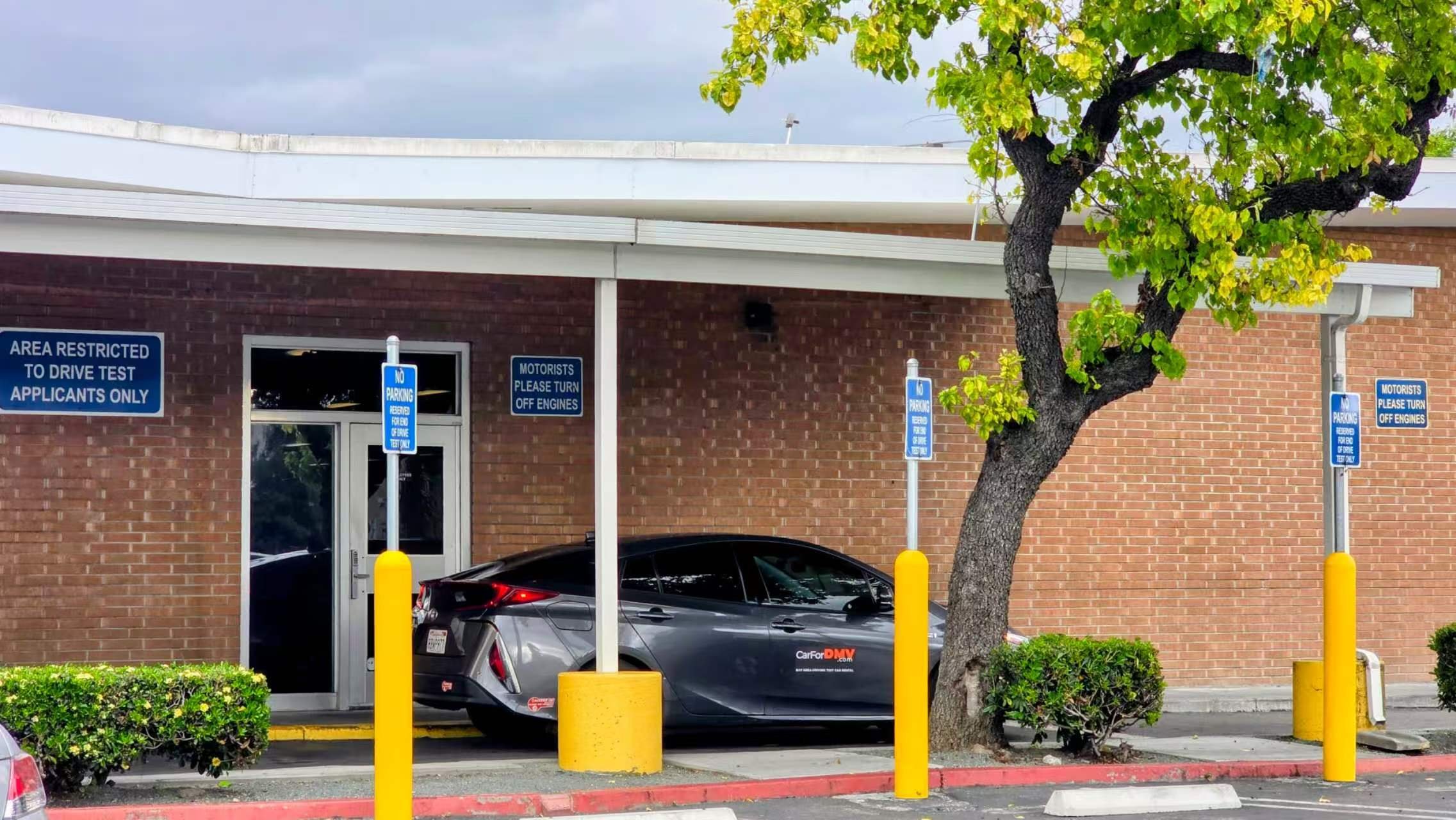 DMV ready test car for San Jose driving test