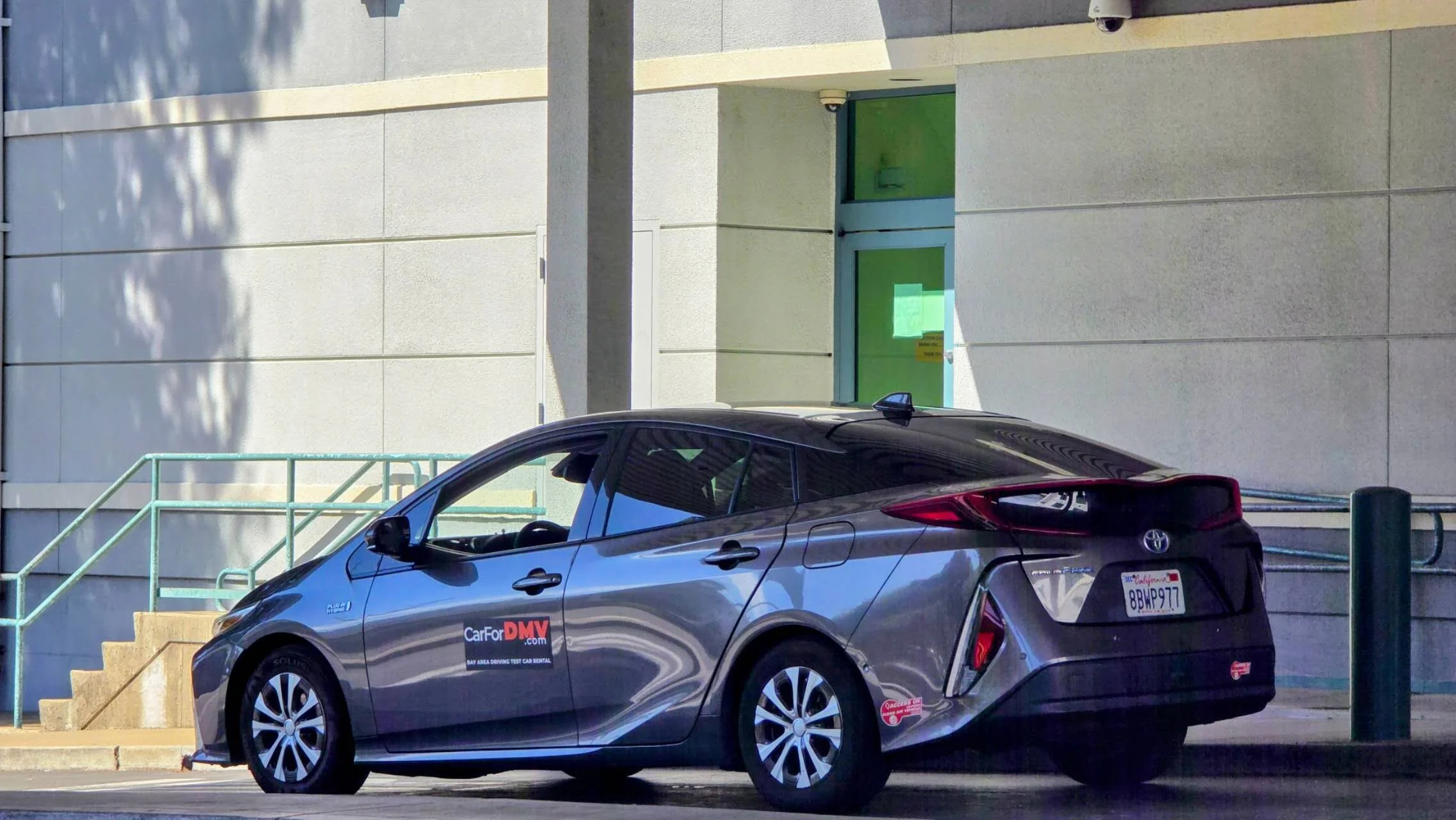 DMV ready test car for Oakland Claremont driving test