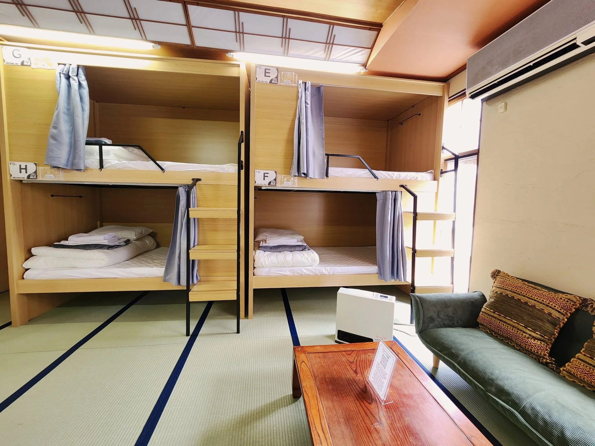 Female Shared Dormitory - Bunk Beds / Sitting Area