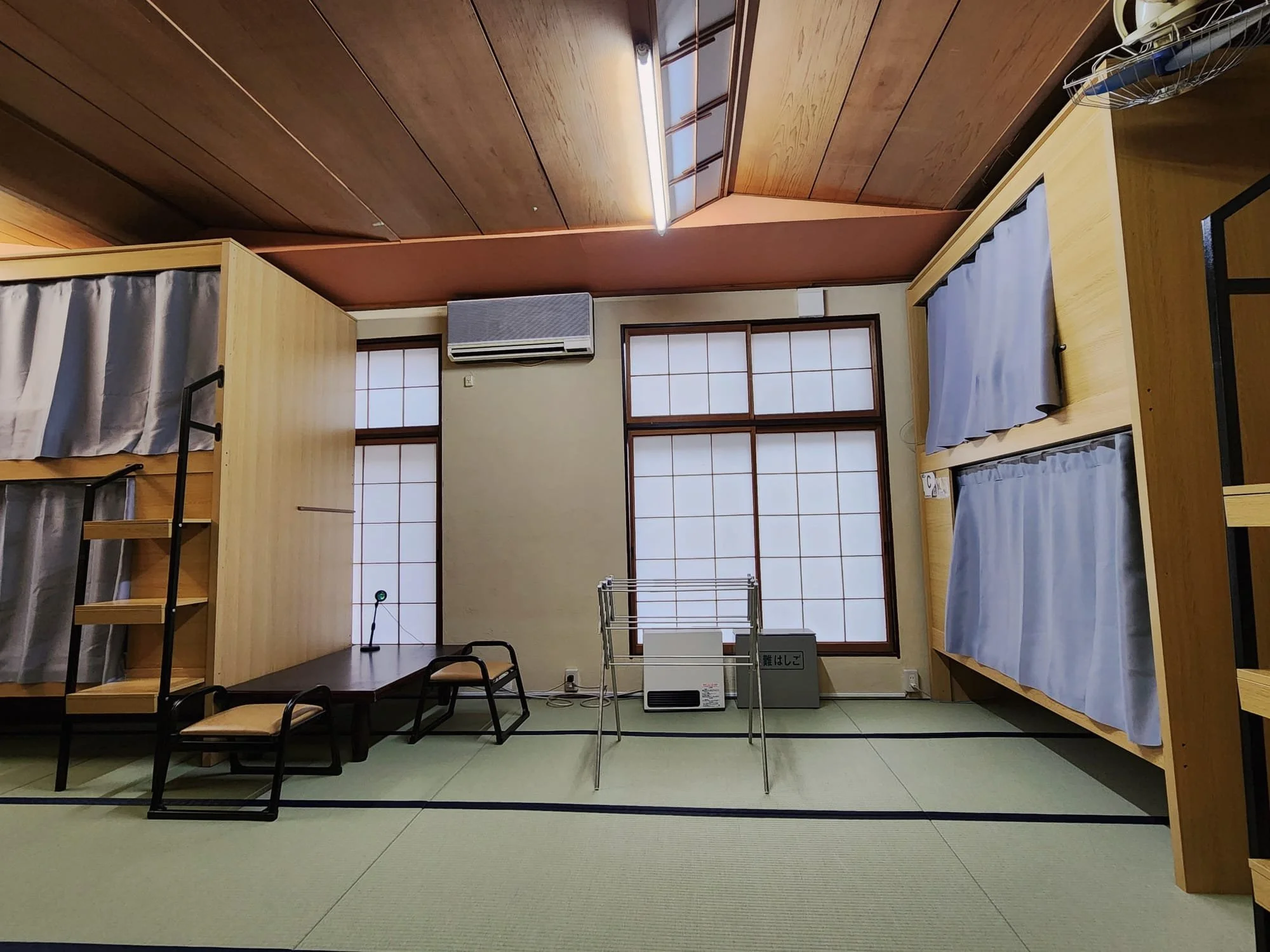 Male Shared Dormitory - Sitting Area / Heater / Towel Rack