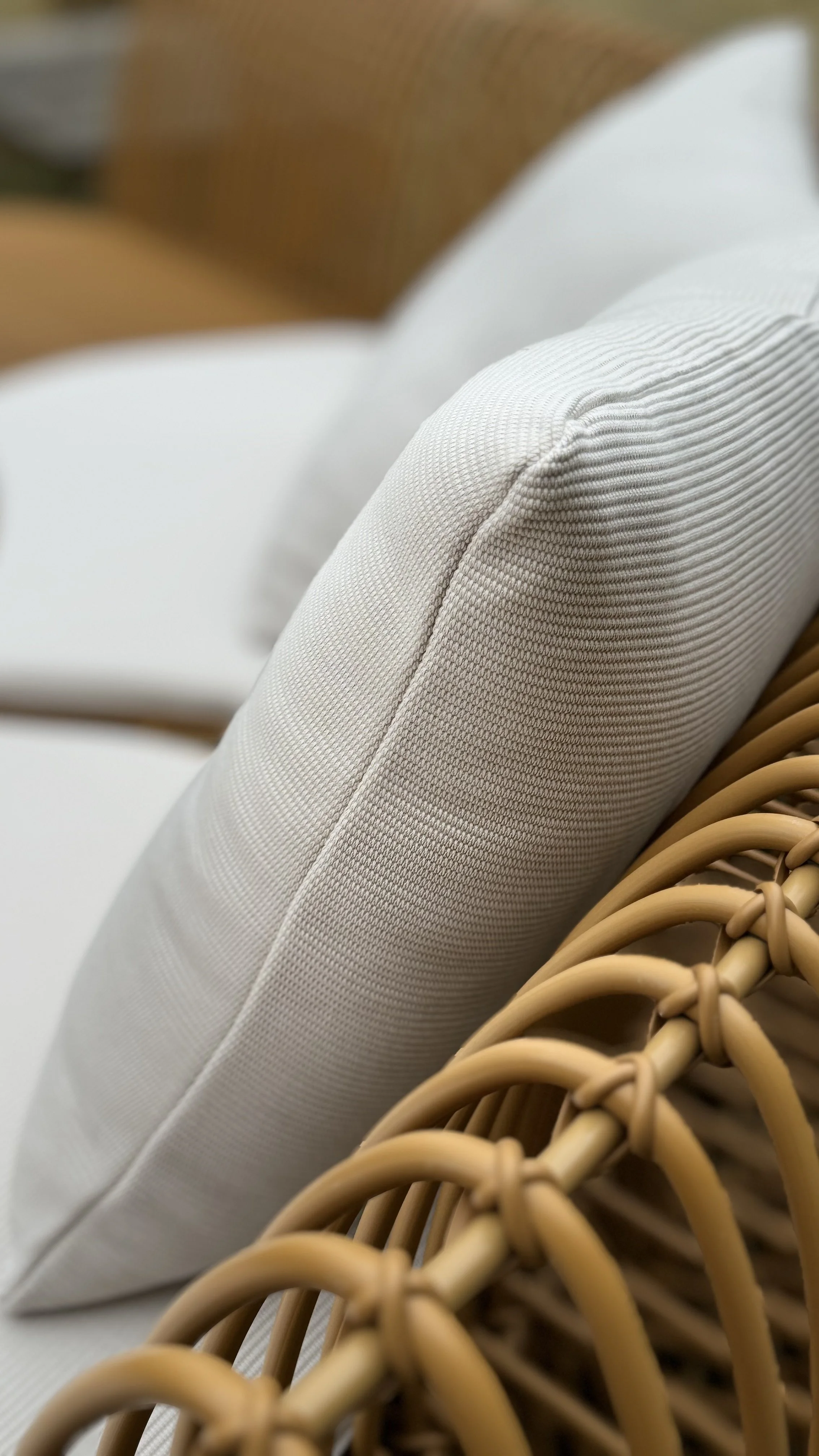 garden furniture cushion detail