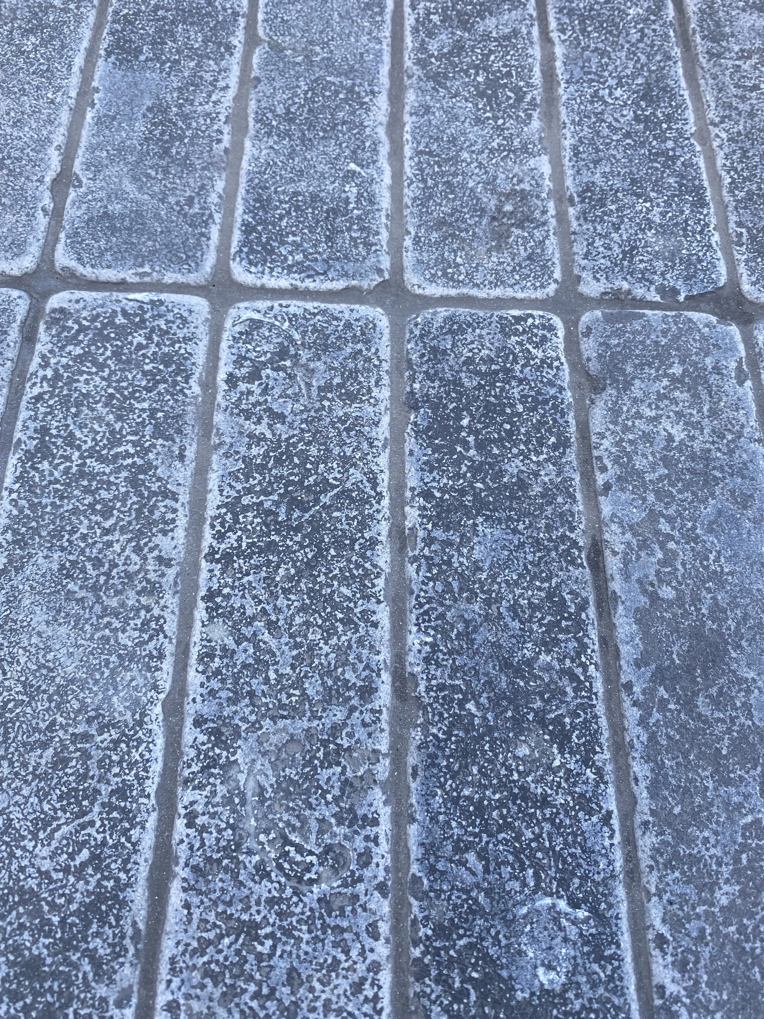 black limestone setts detail