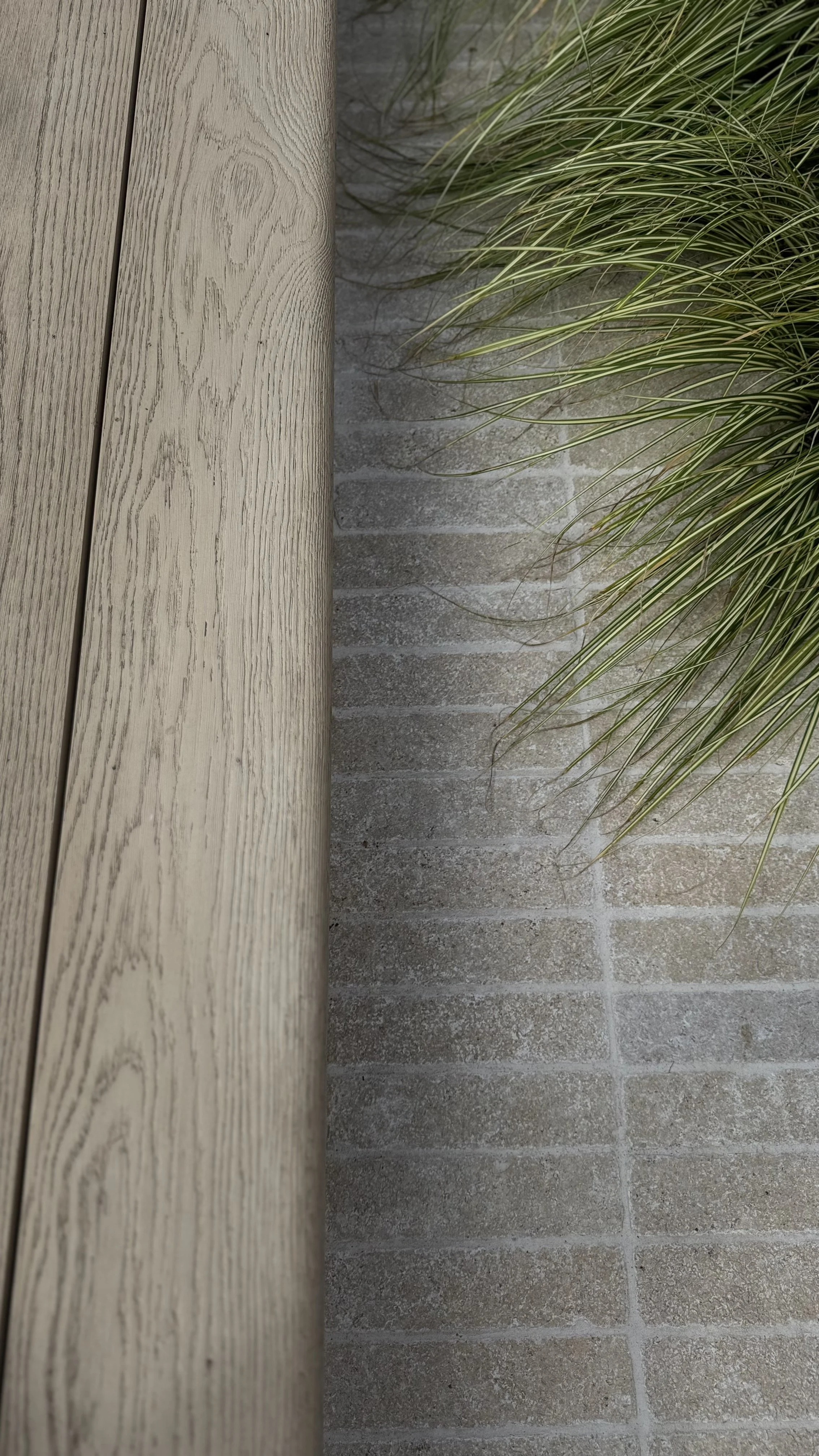 limestone and composite deck