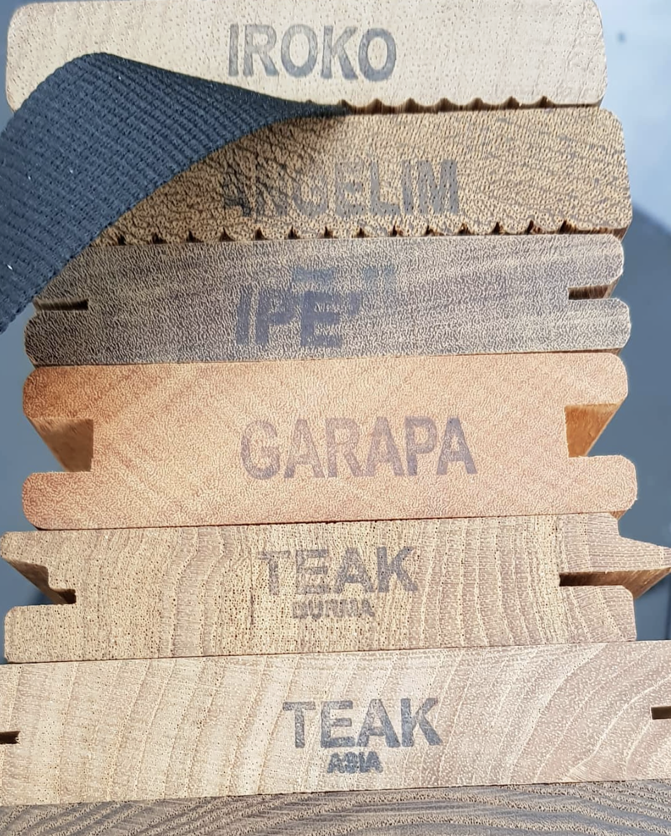 hardwood timber samples