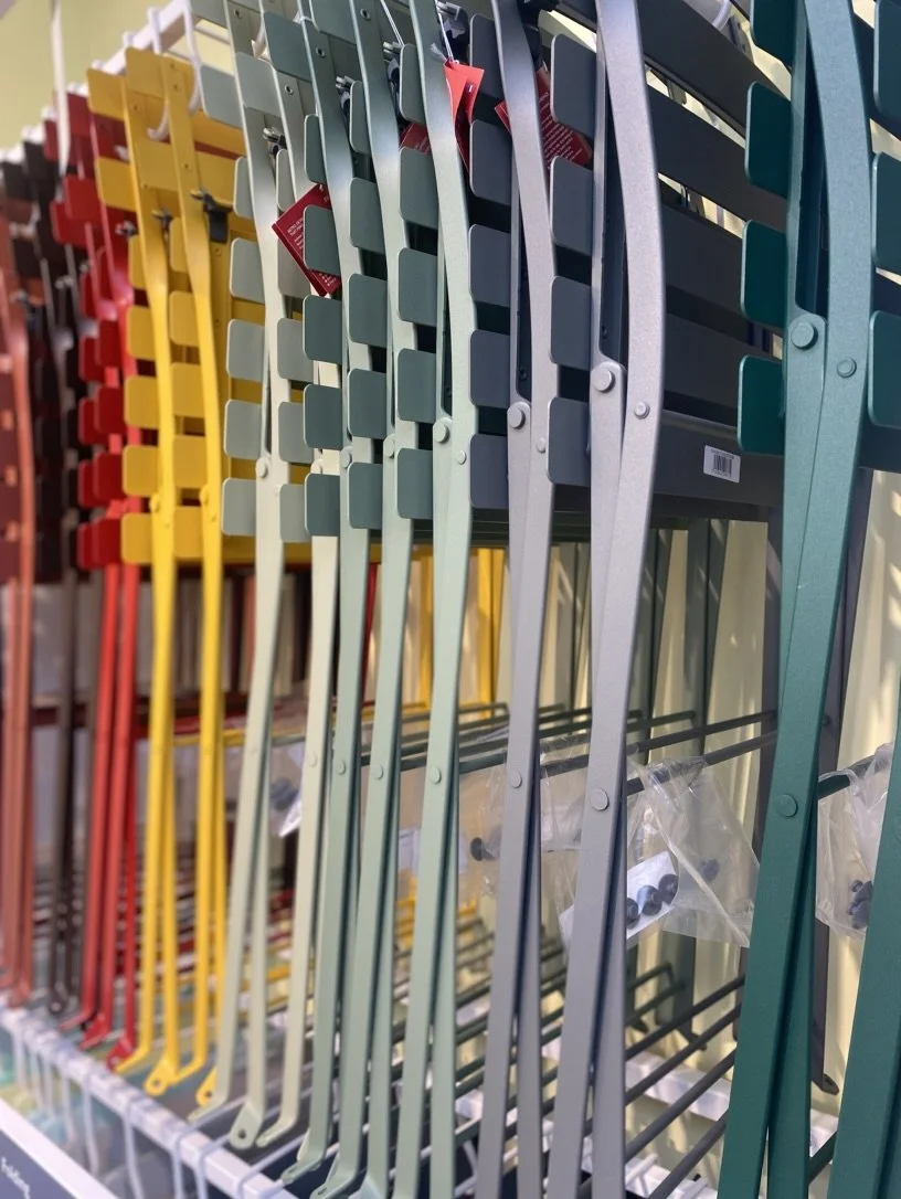 colourful chairs by fermob