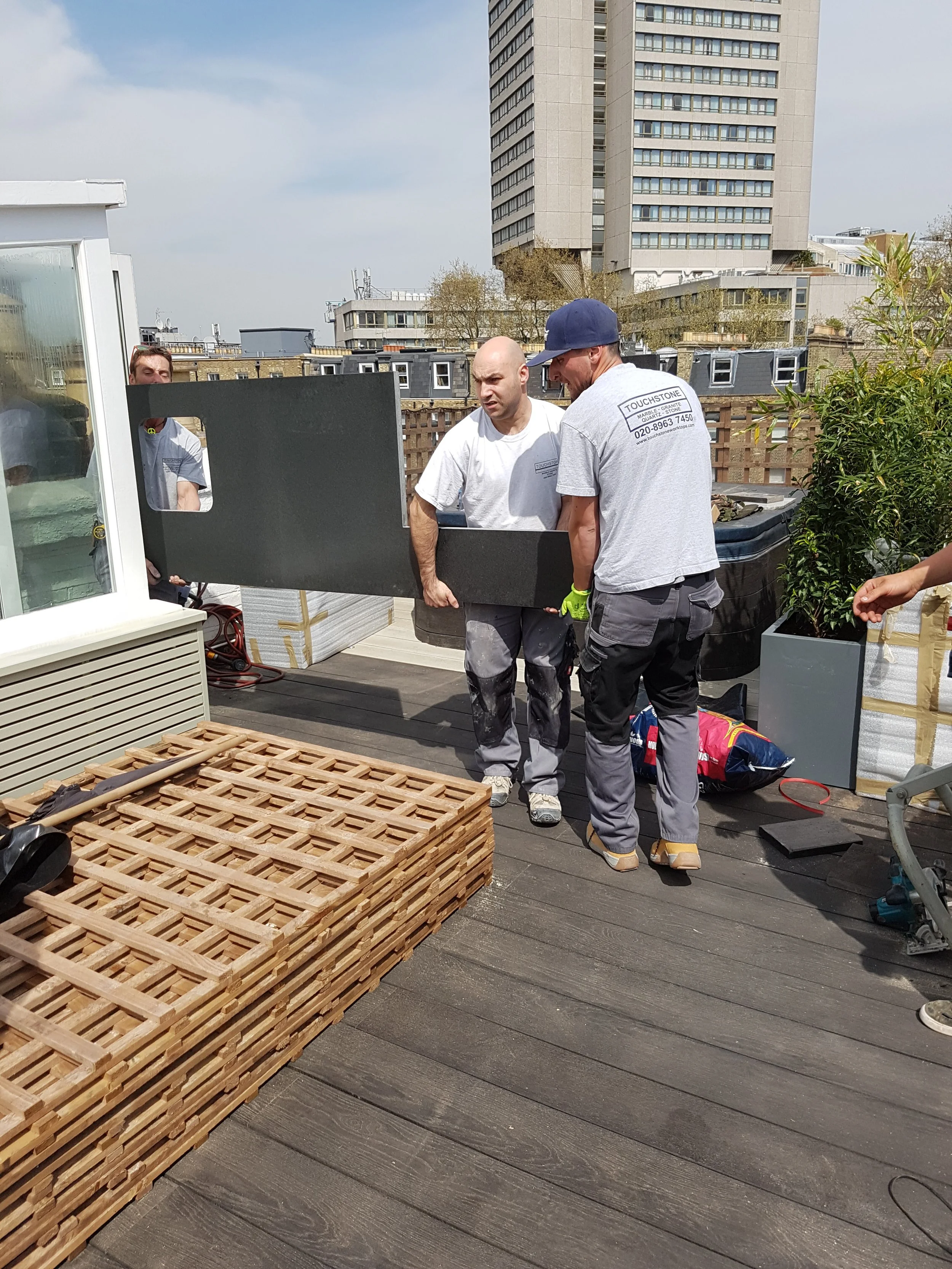 installing granite worktop