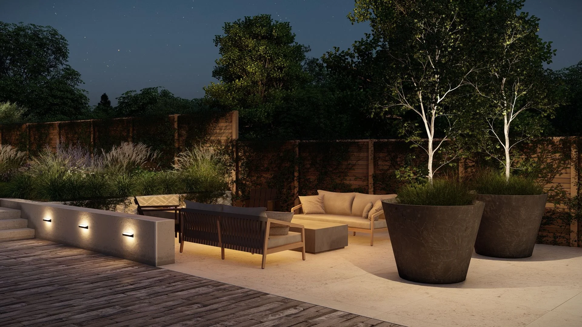 night time render visual